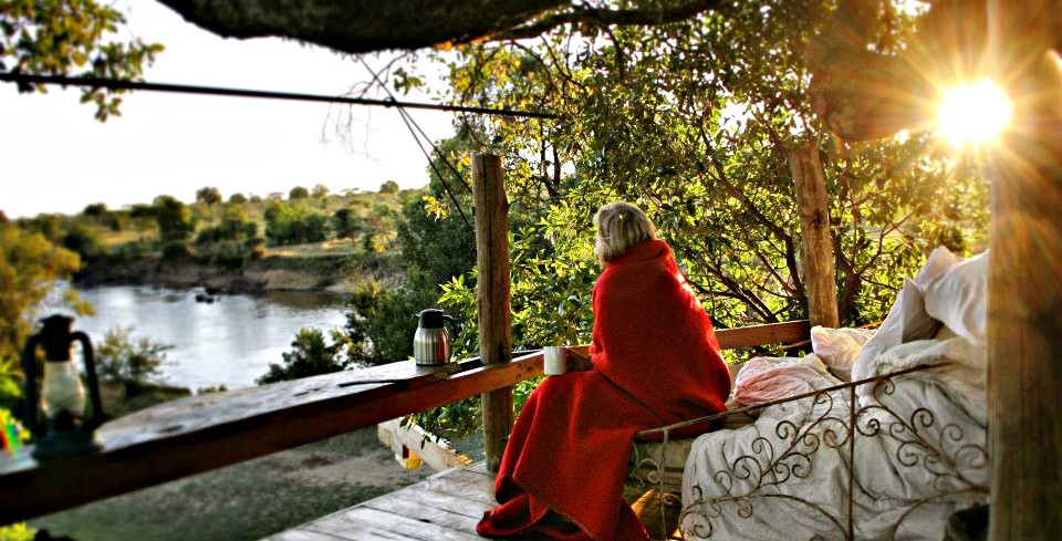 Coffee on the day bed