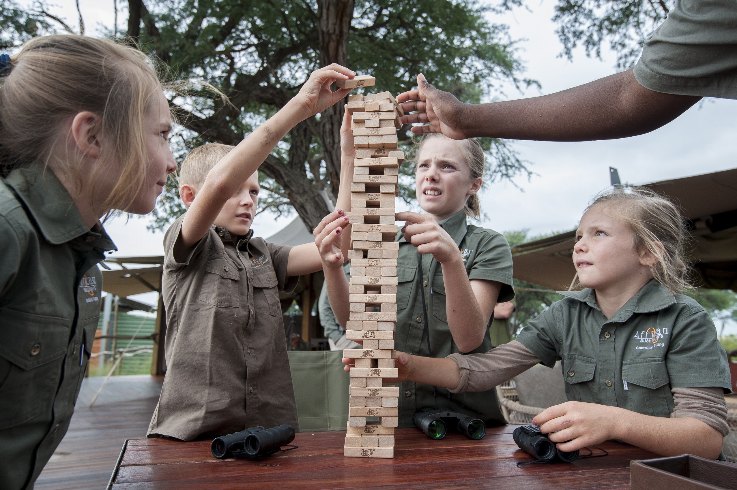 Fun and games at camp