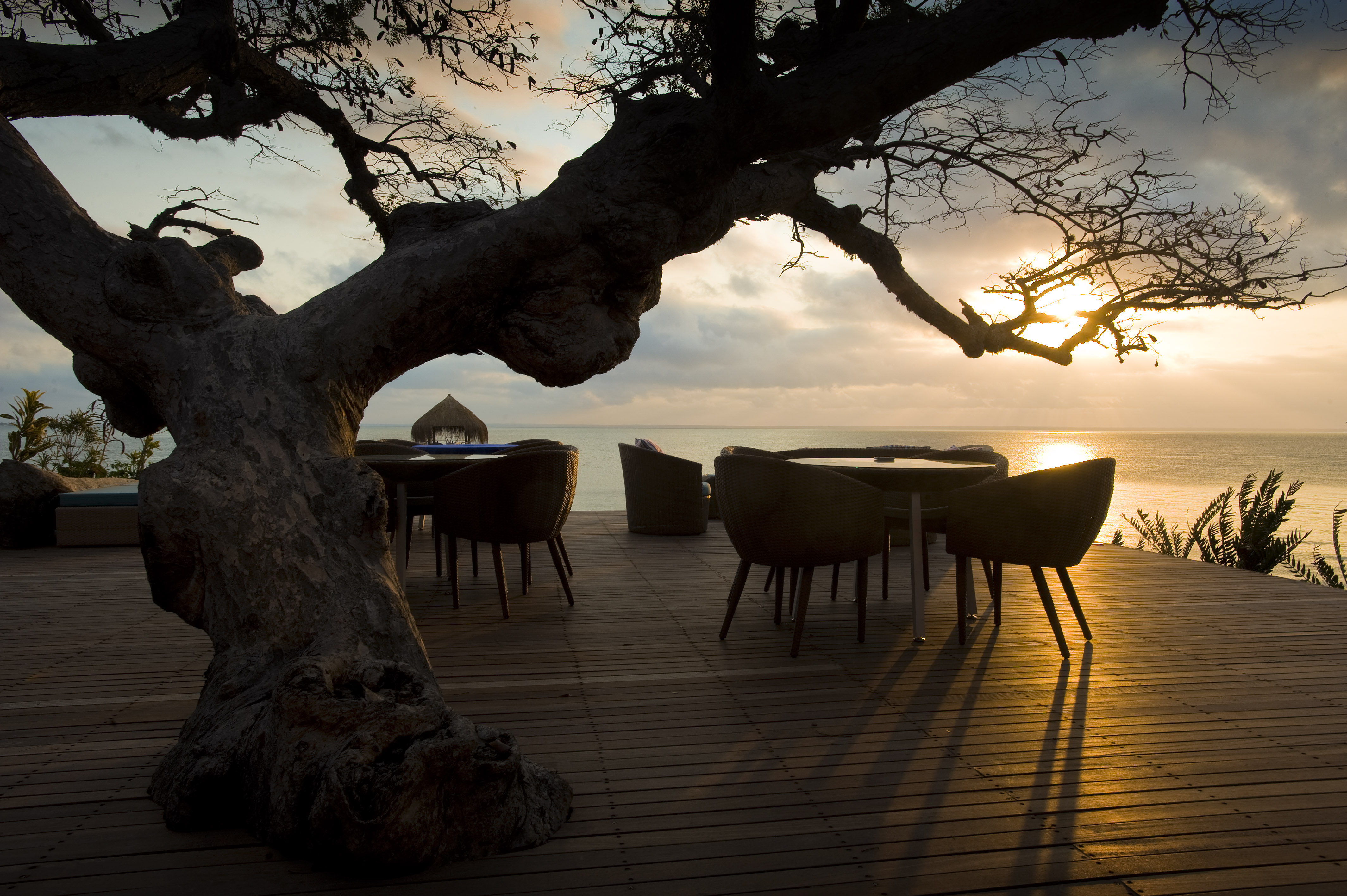 View of jetty from deck