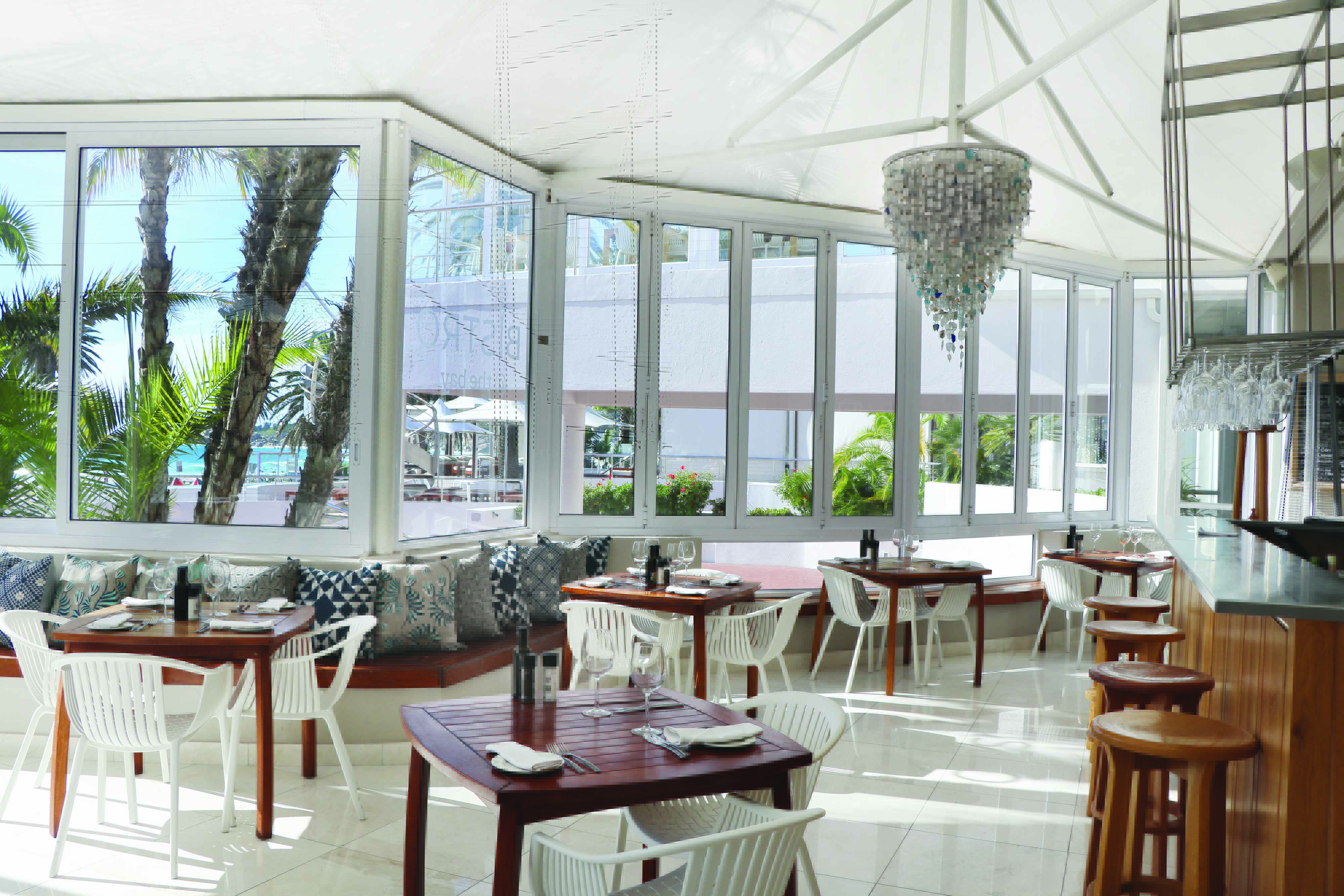 View inside/outside of the restaurant