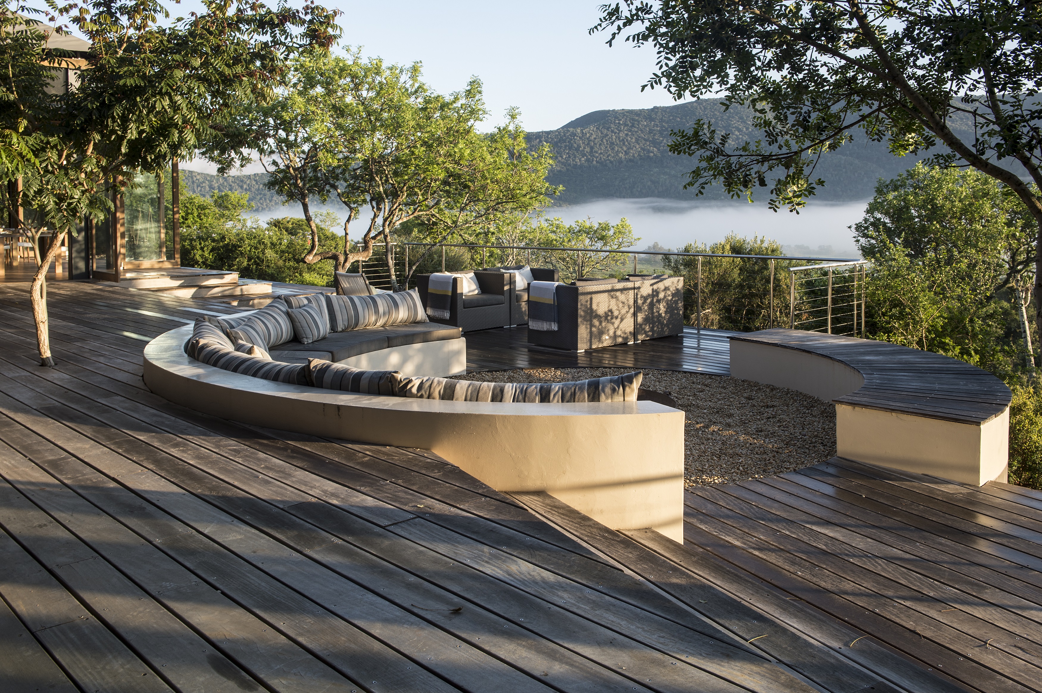 Viewing deck at lodge