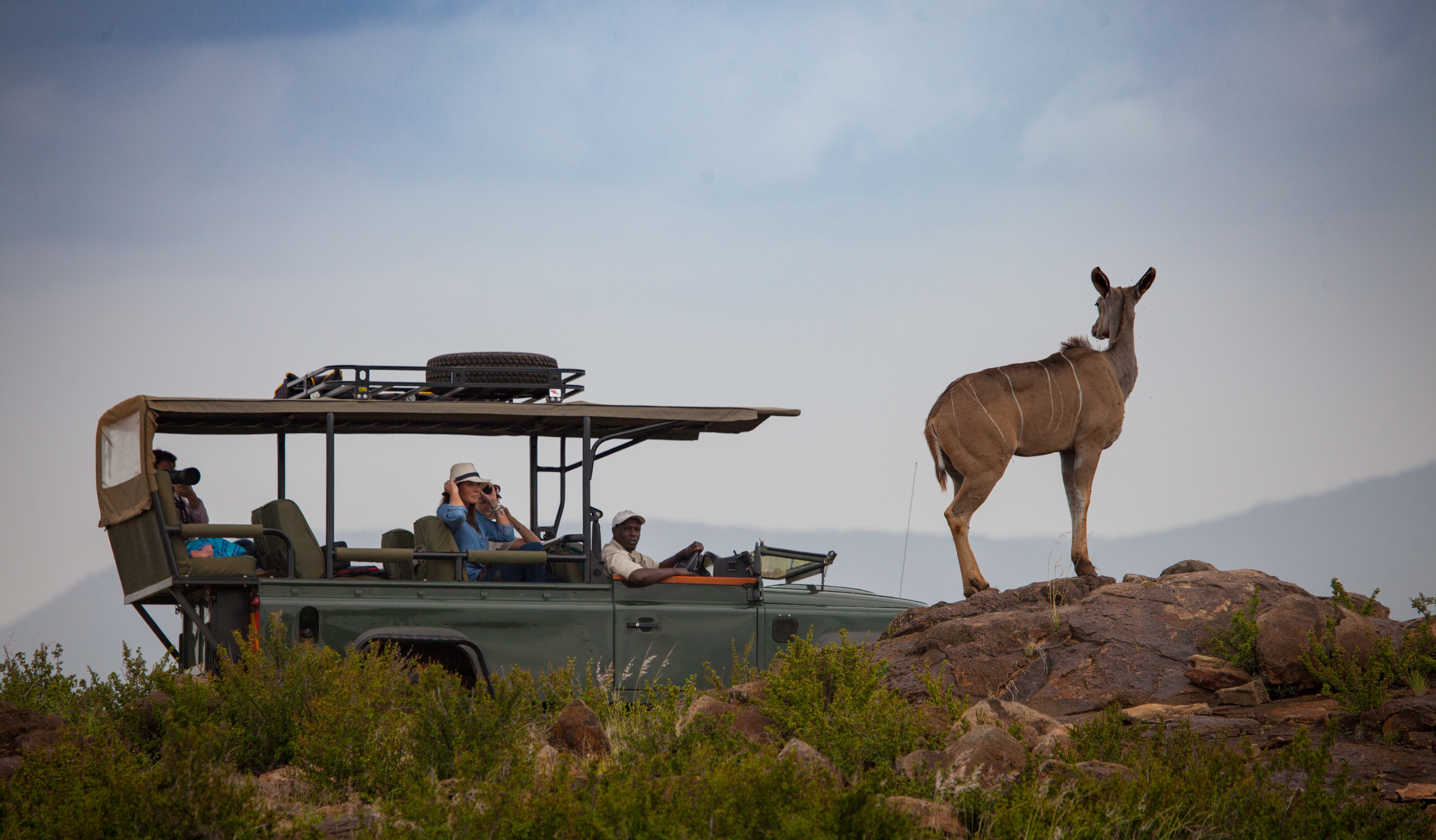 Loisaba Conservancy boasts a fleet of 16 new custom-designed Land Rover safari vehicles