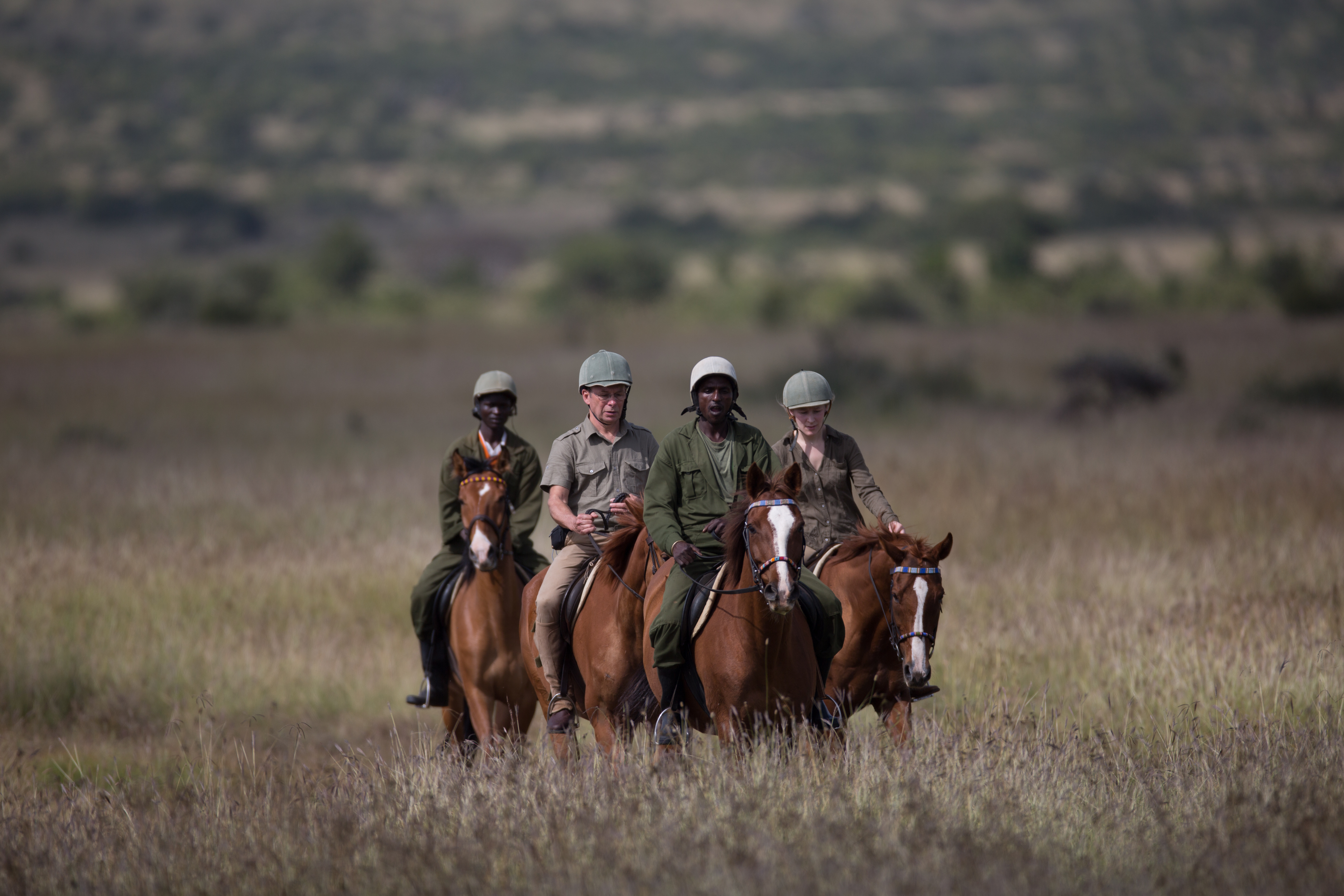 Horse-riding across Loisaba