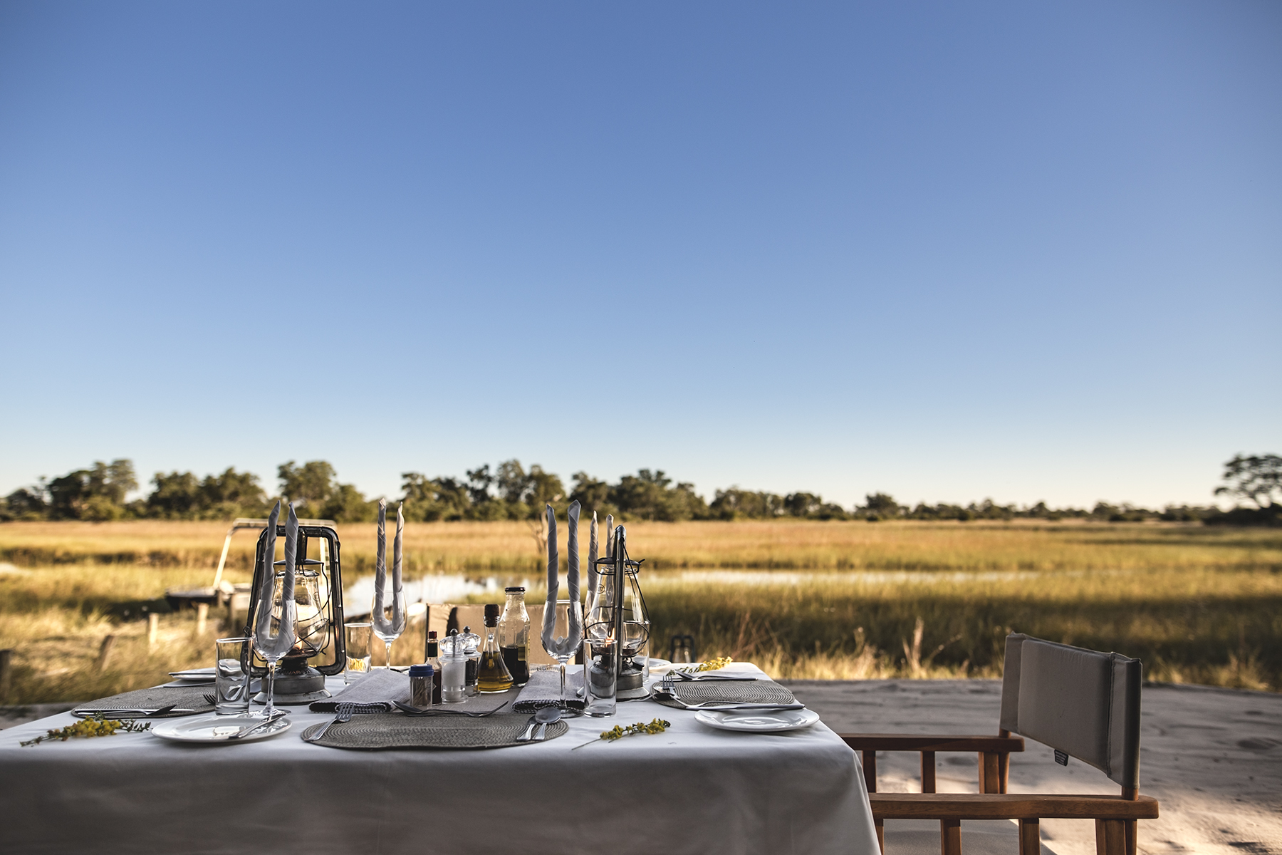 Romantic dining with a view