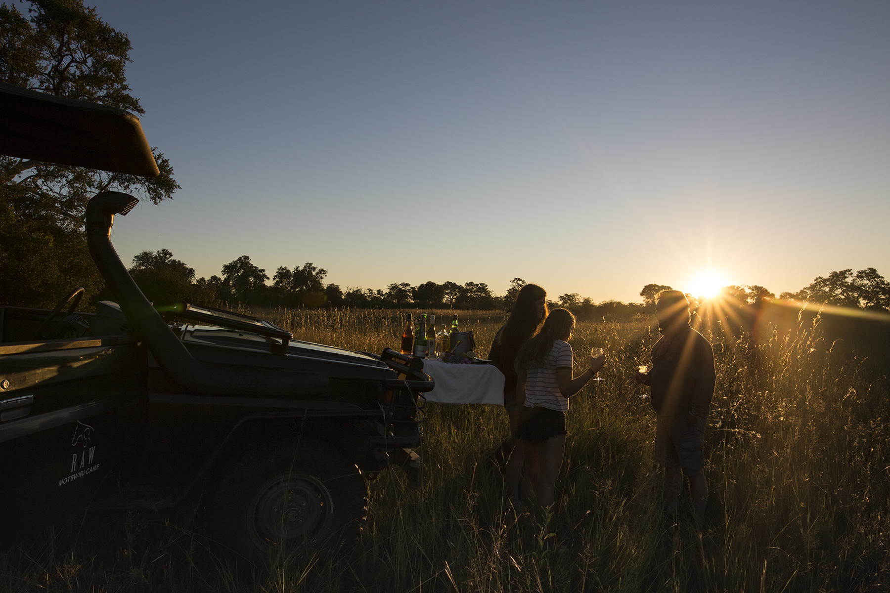 Game drive with sundowners