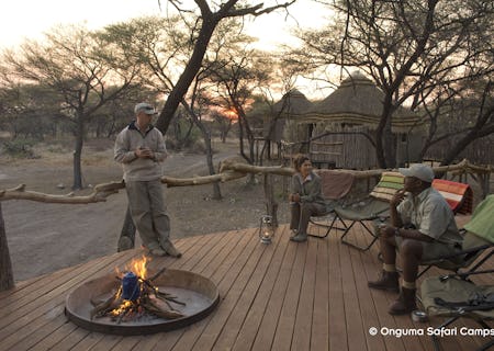 Dining under the starts while on a stilted deck