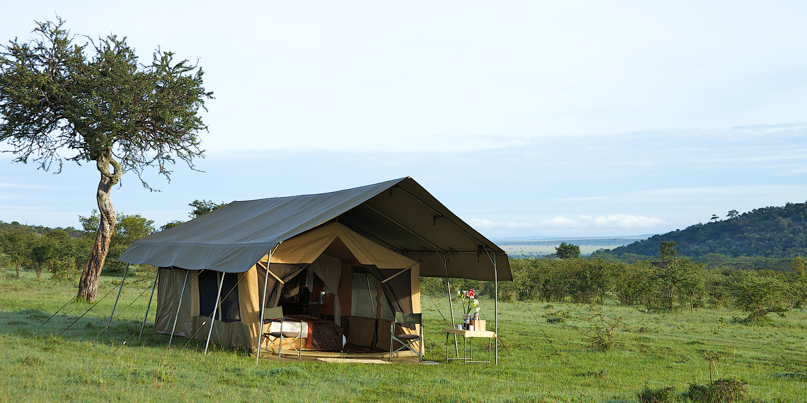 A camp set up in remote locations.