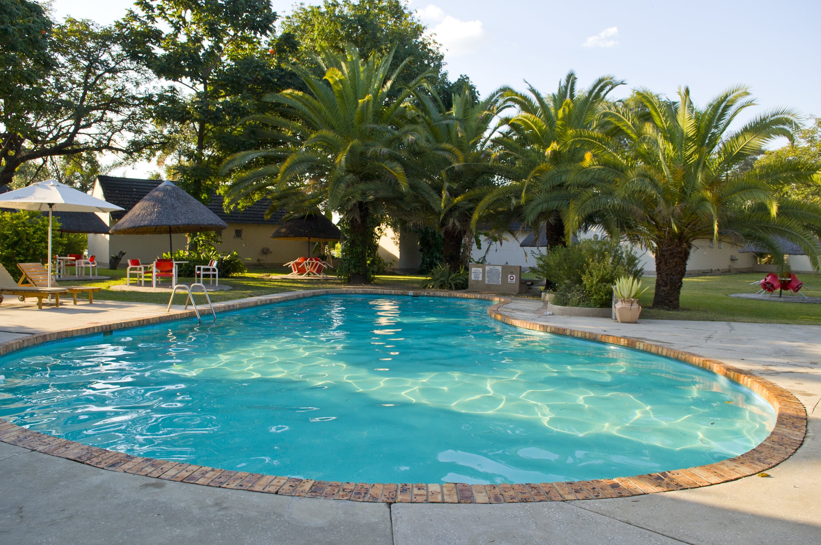 Our guest rooms overlooks the Zambezi River, or garden and pool areas.