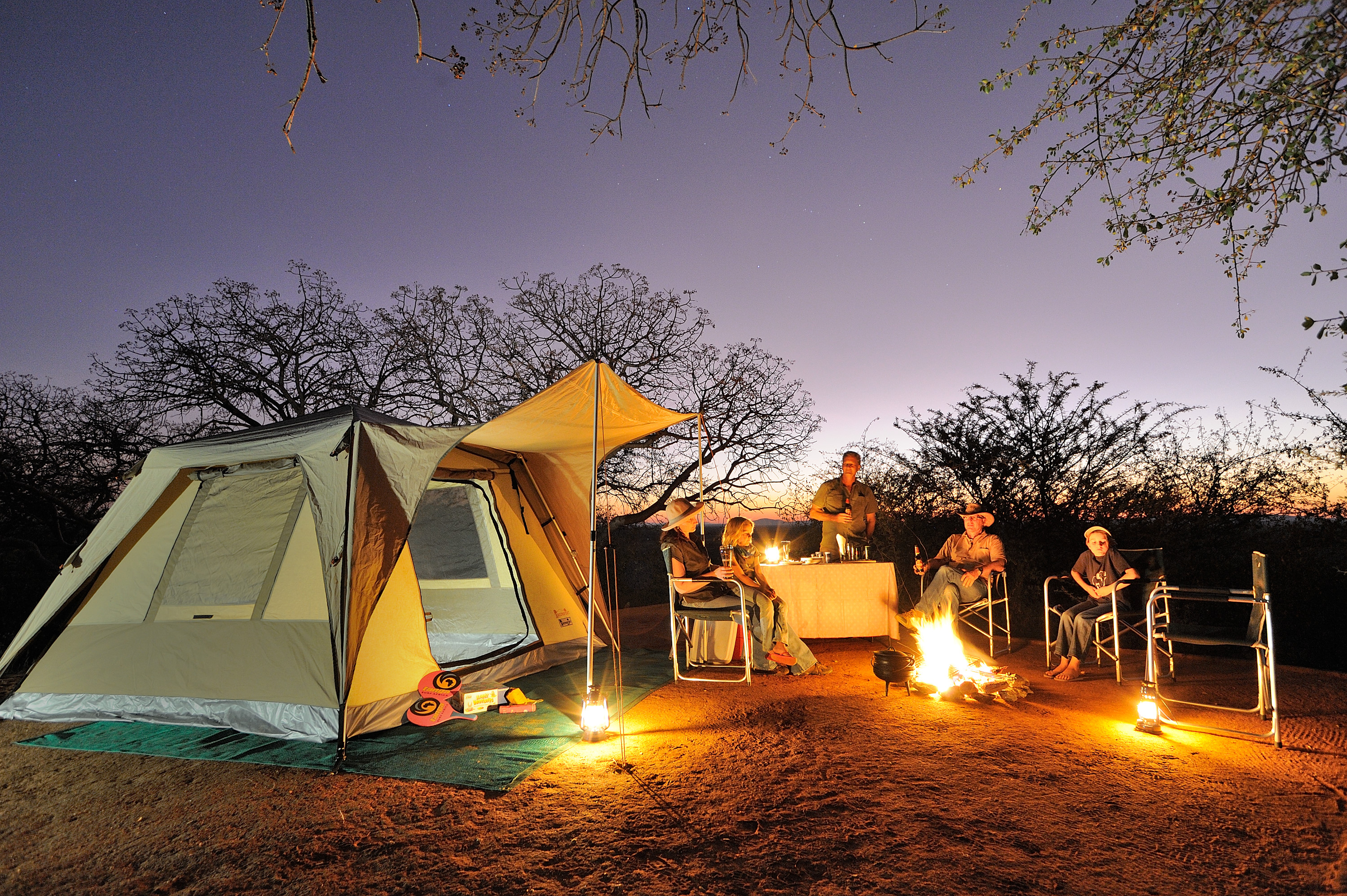 Has it always been a dream of you to stay in the middle of the African Bush, to sleep under a magnificent starry sky and to enjoy its endless nature? Then you're completely at the right place,” Frans Indongo Bush Camping!”