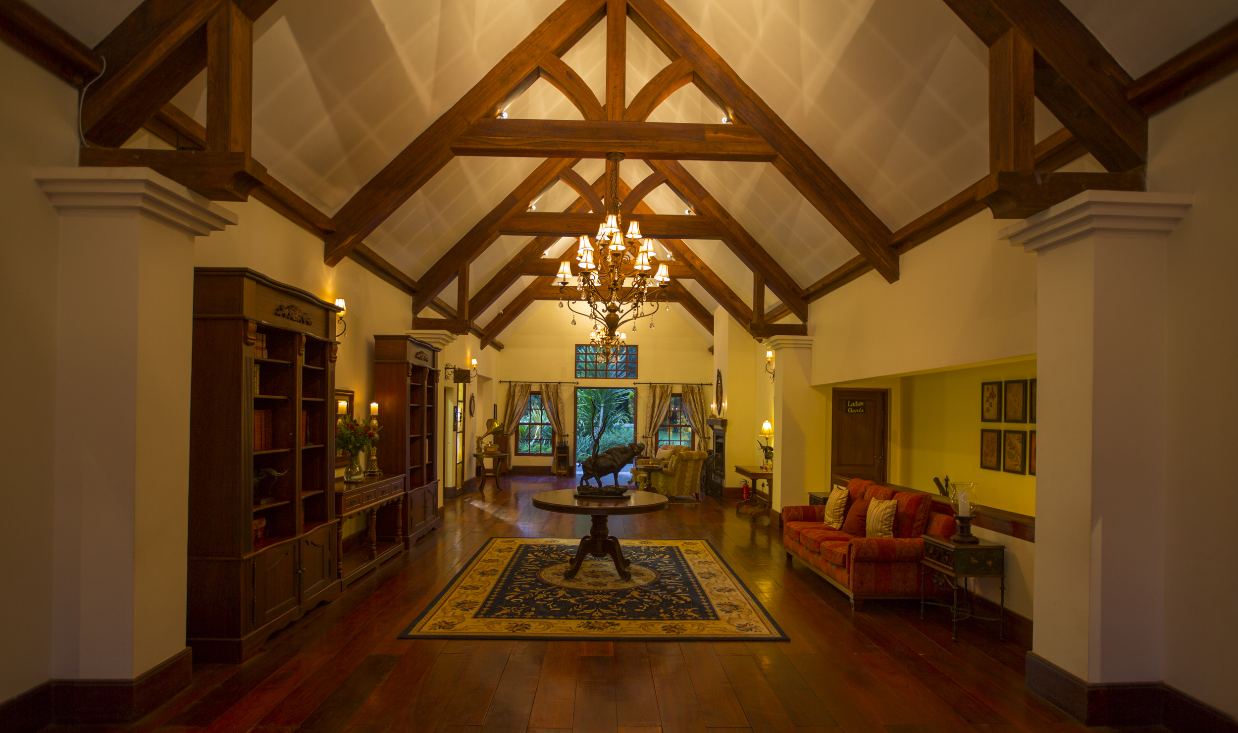 Inside the old-world opulence of the main Manor House