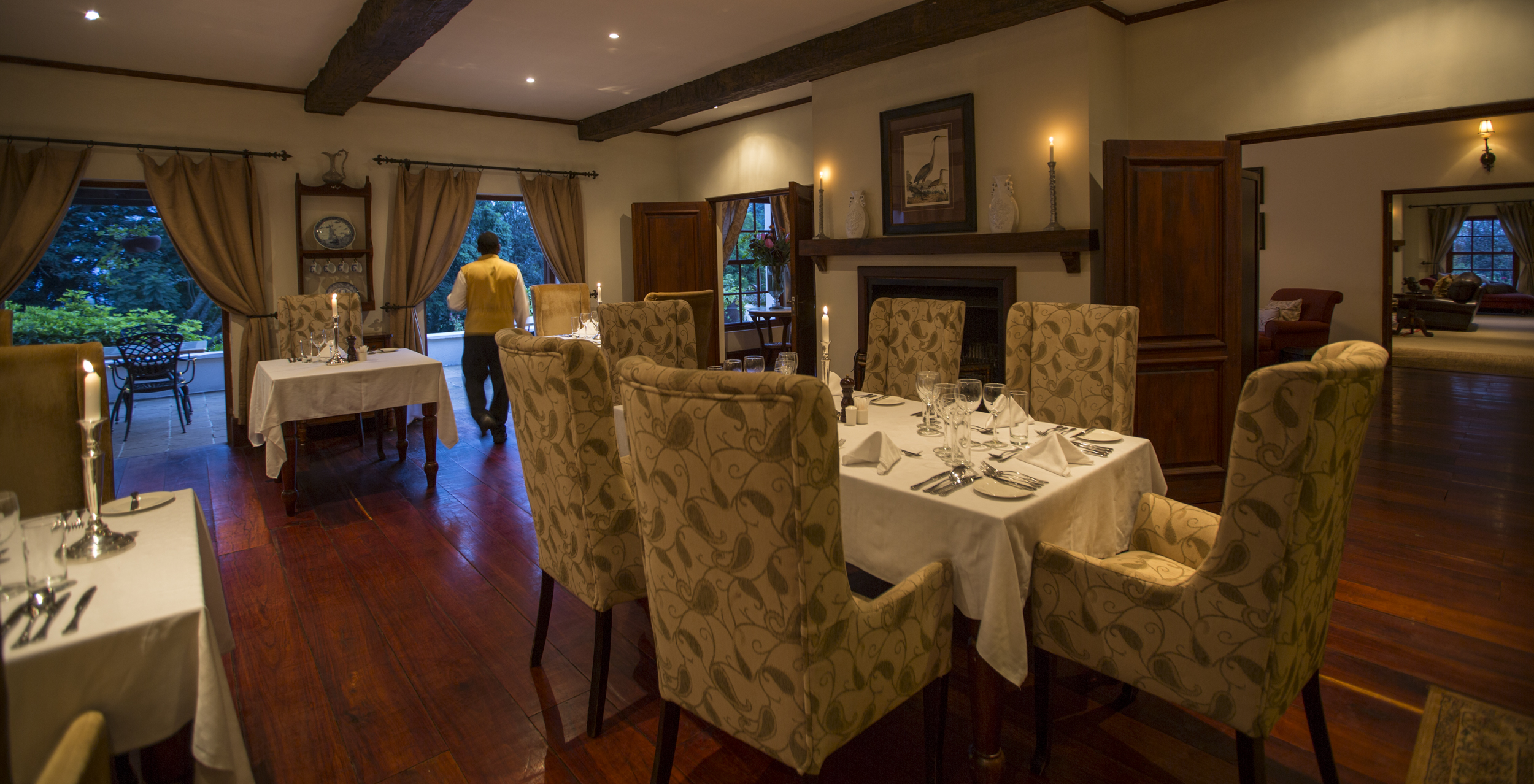 Elegant dining in the main Manor House