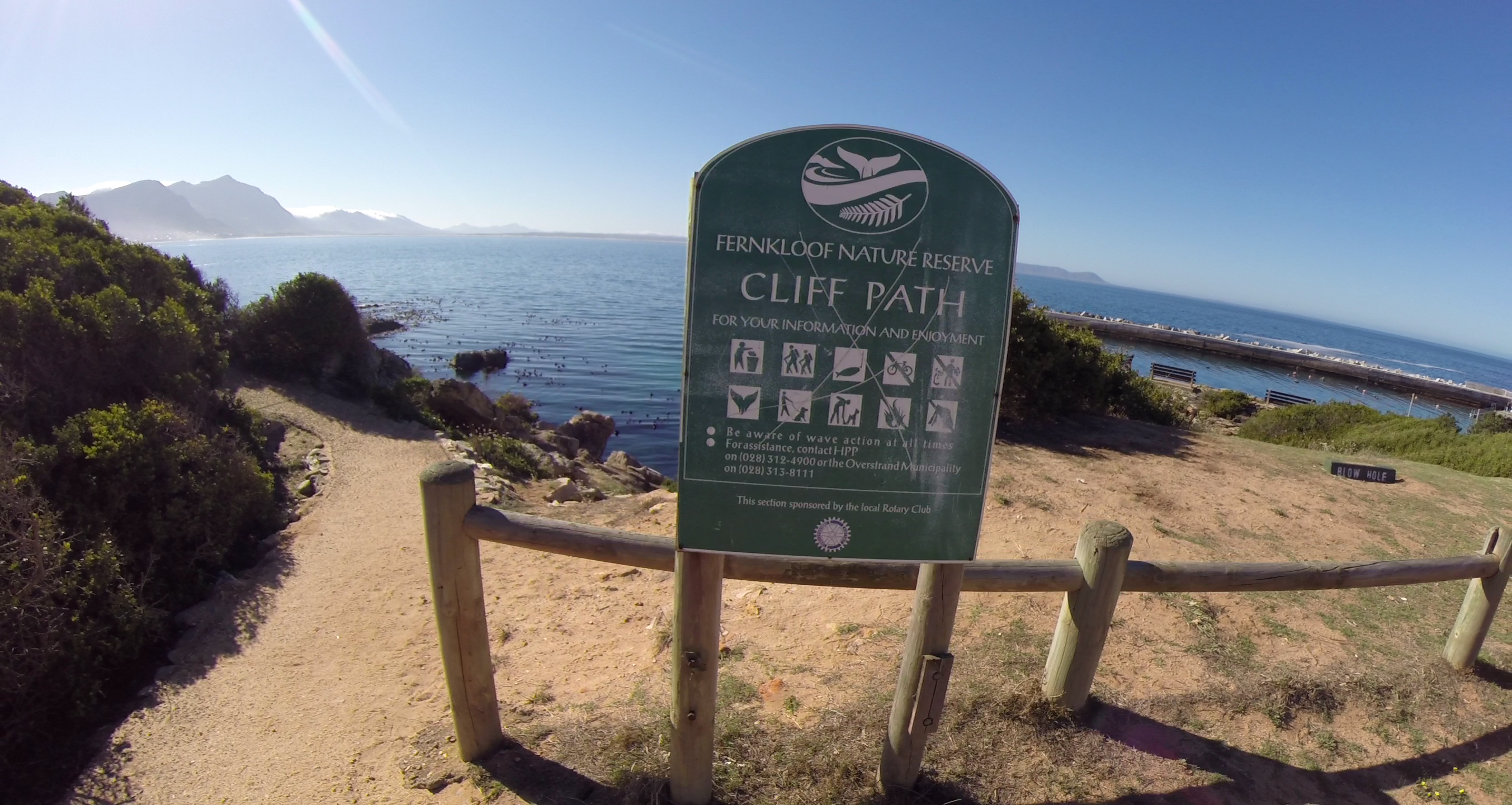 Start of the famous Cliff Patch, part of the Fernkloof Nature Reserve