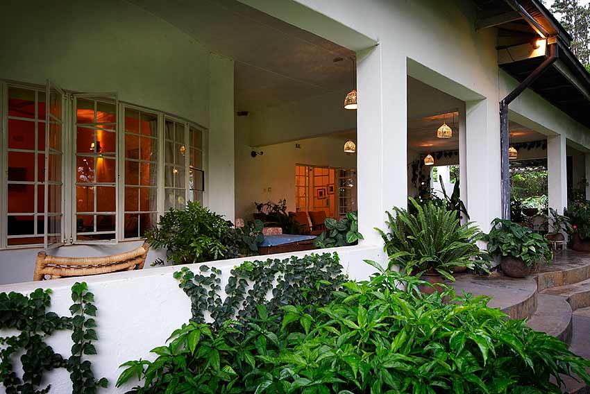 Colonial Style building with large Patio area