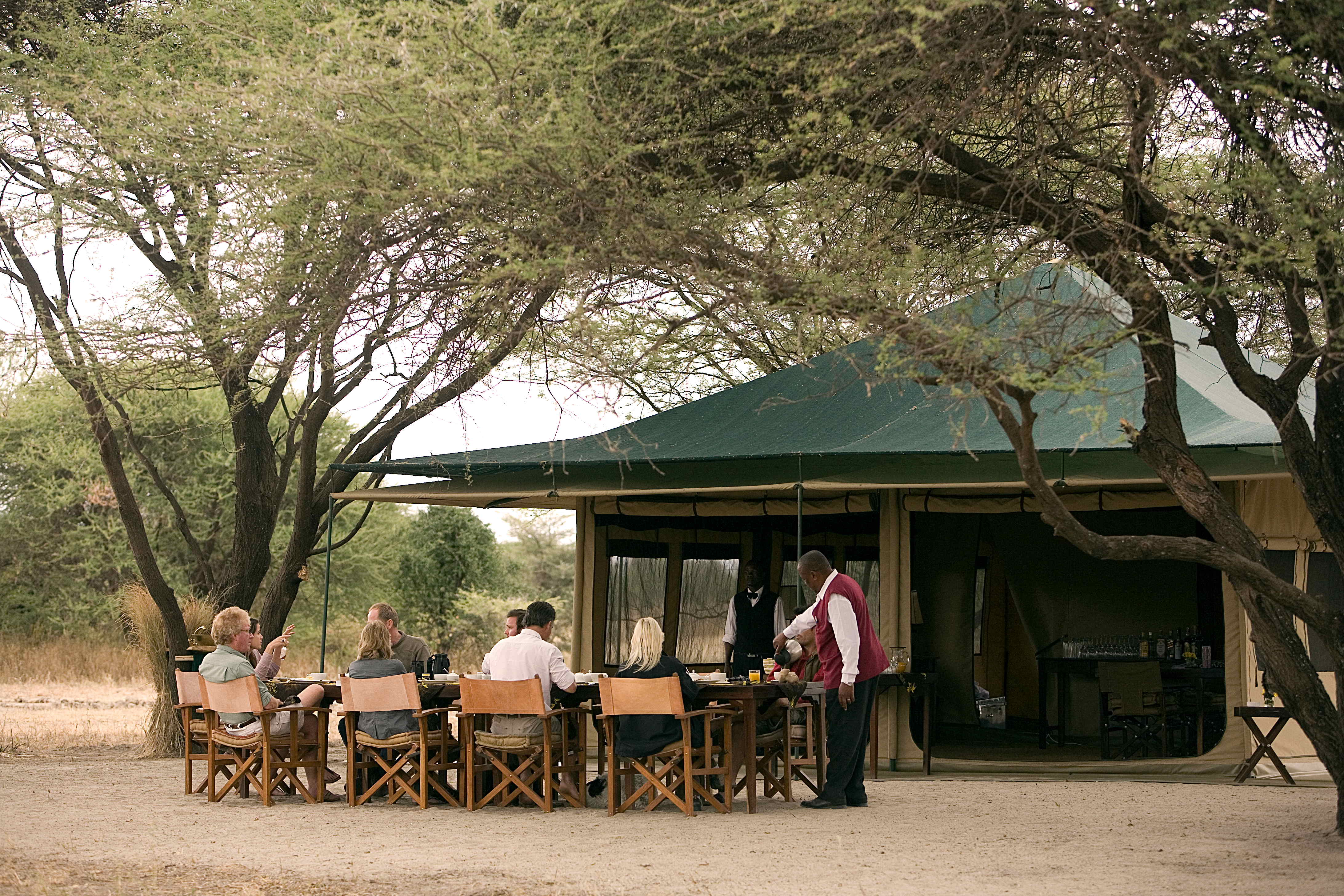 The Guest Mess Area - Classic Tented Camp style