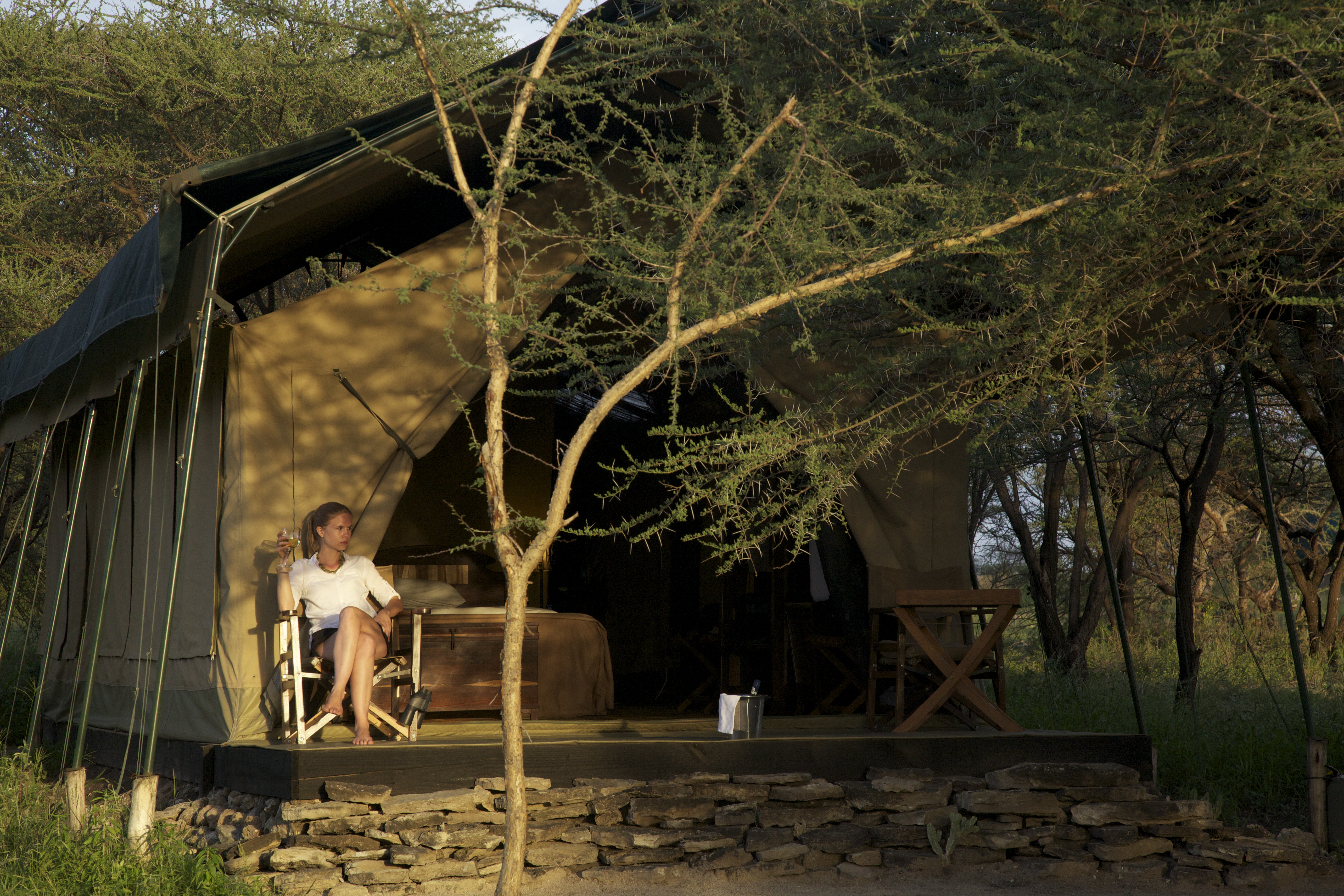 One of 6 Guest Tents - either double, twin or triple configuration available 