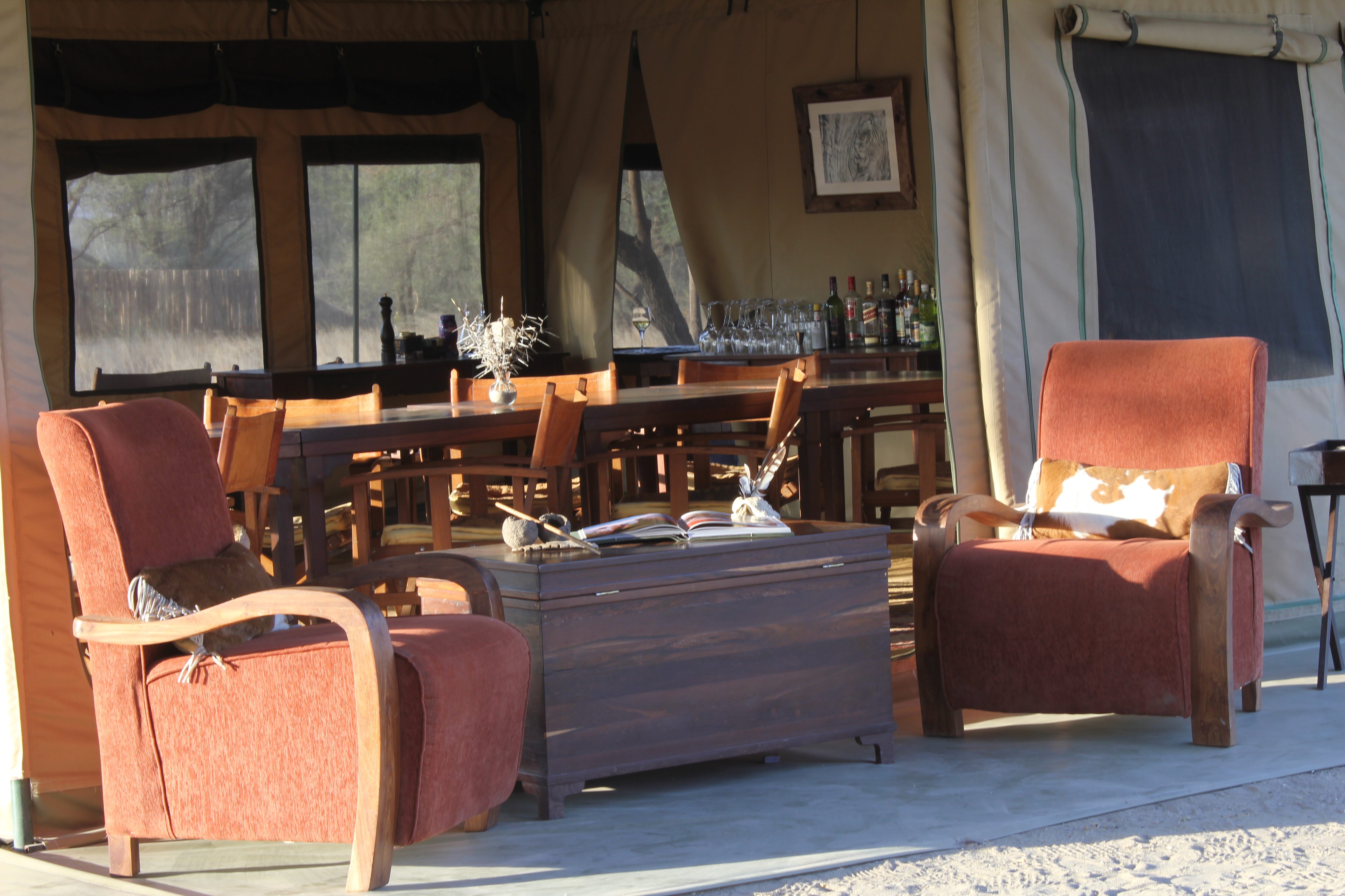 Mess area at Manyara Ranch Conservancy