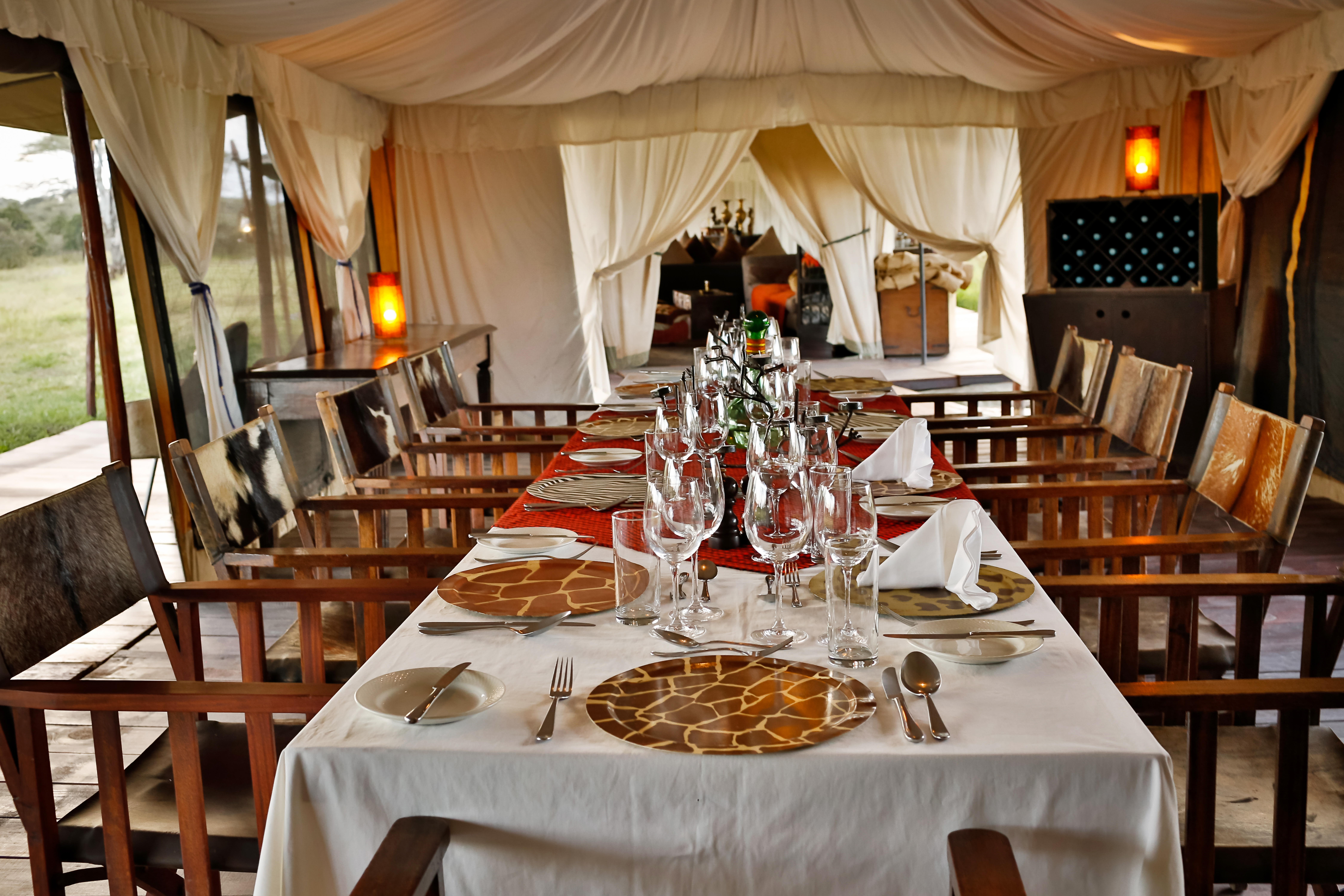 Communal style dining where guests can catch up with fellow travellers
