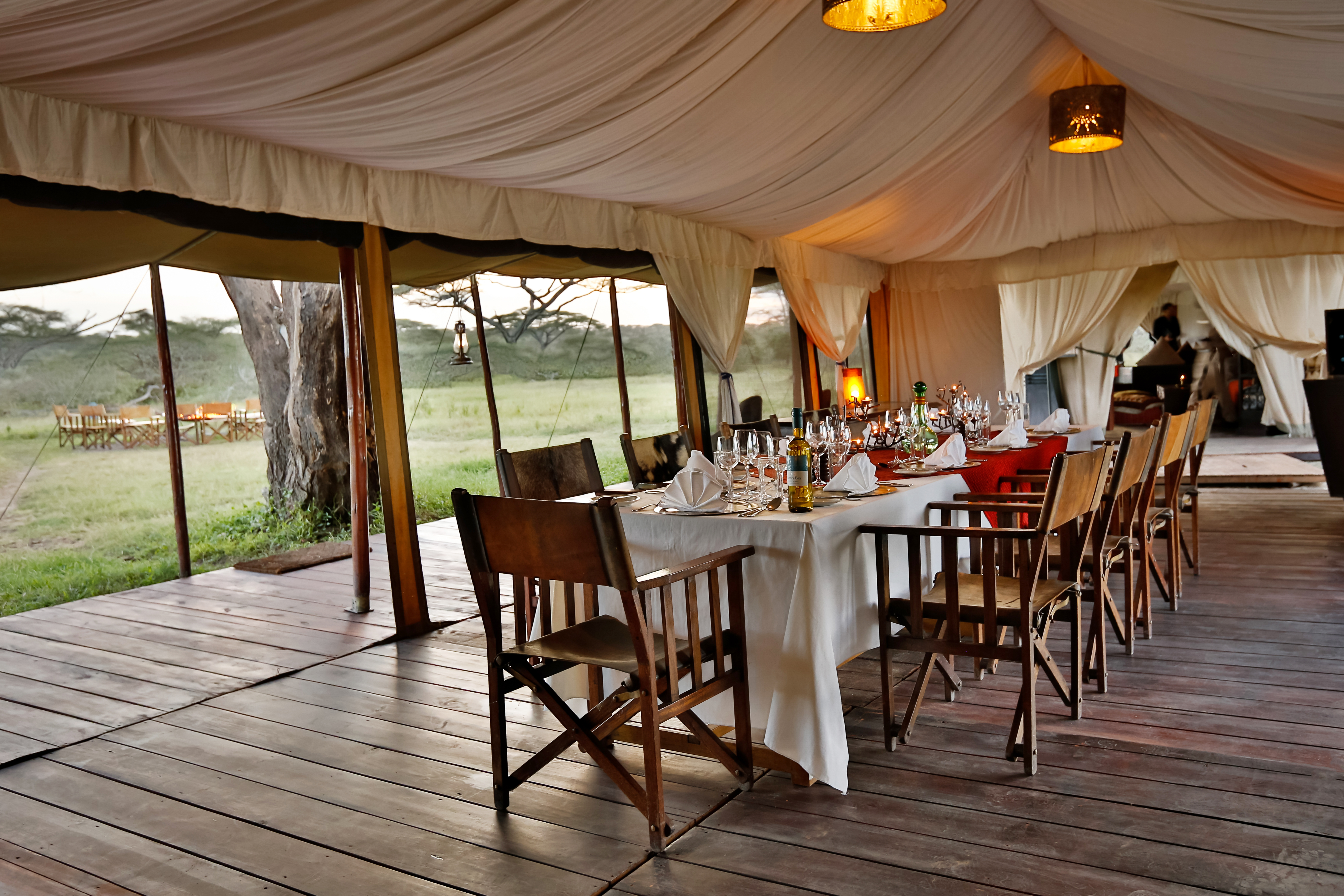 Communal style dining where guests can catch up with fellow travellers