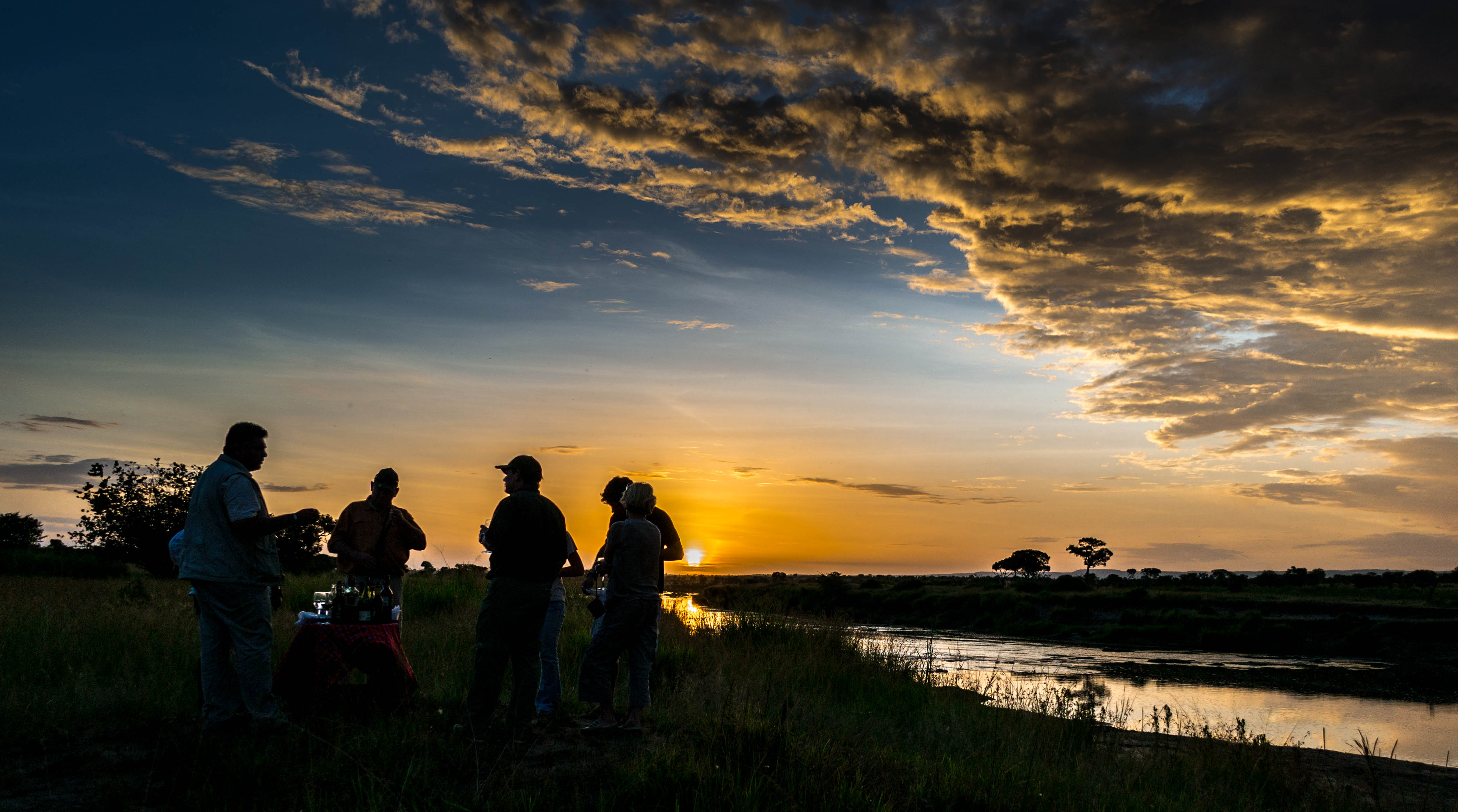 Sundowners in the Serengeti are not to be missed