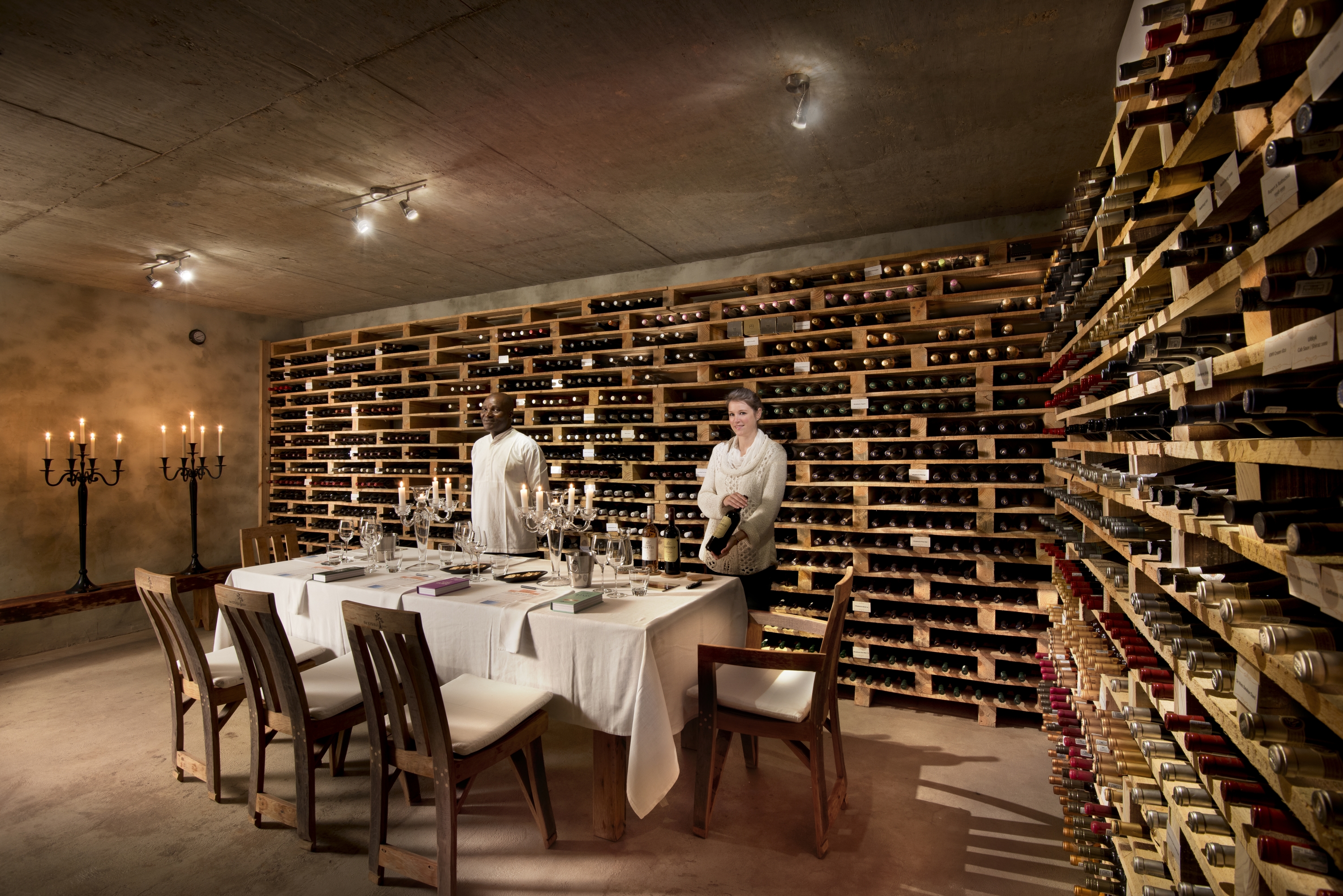 Enjoy a special dinner in our winecellar