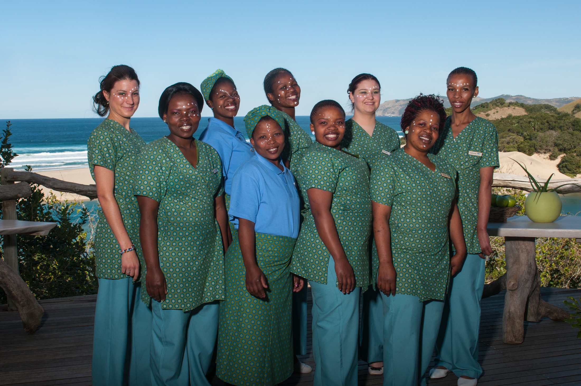 The spa is set high on the Umngazi hillside with breathtaking views of the Indian Ocean