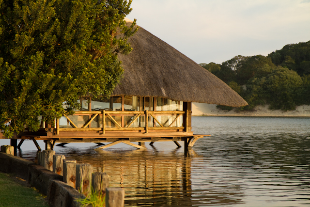 You may prefer an outdoor dining experience at the Riverside Gazebo. This exclusive facility is set on stilts submerged in the river and offers one of the more captivating views at Umngazi. Connected to the mainland by a wooden jetty (illuminated at night by lanterns), guests are treated to intimate privacy under a cozy thatched roof. 