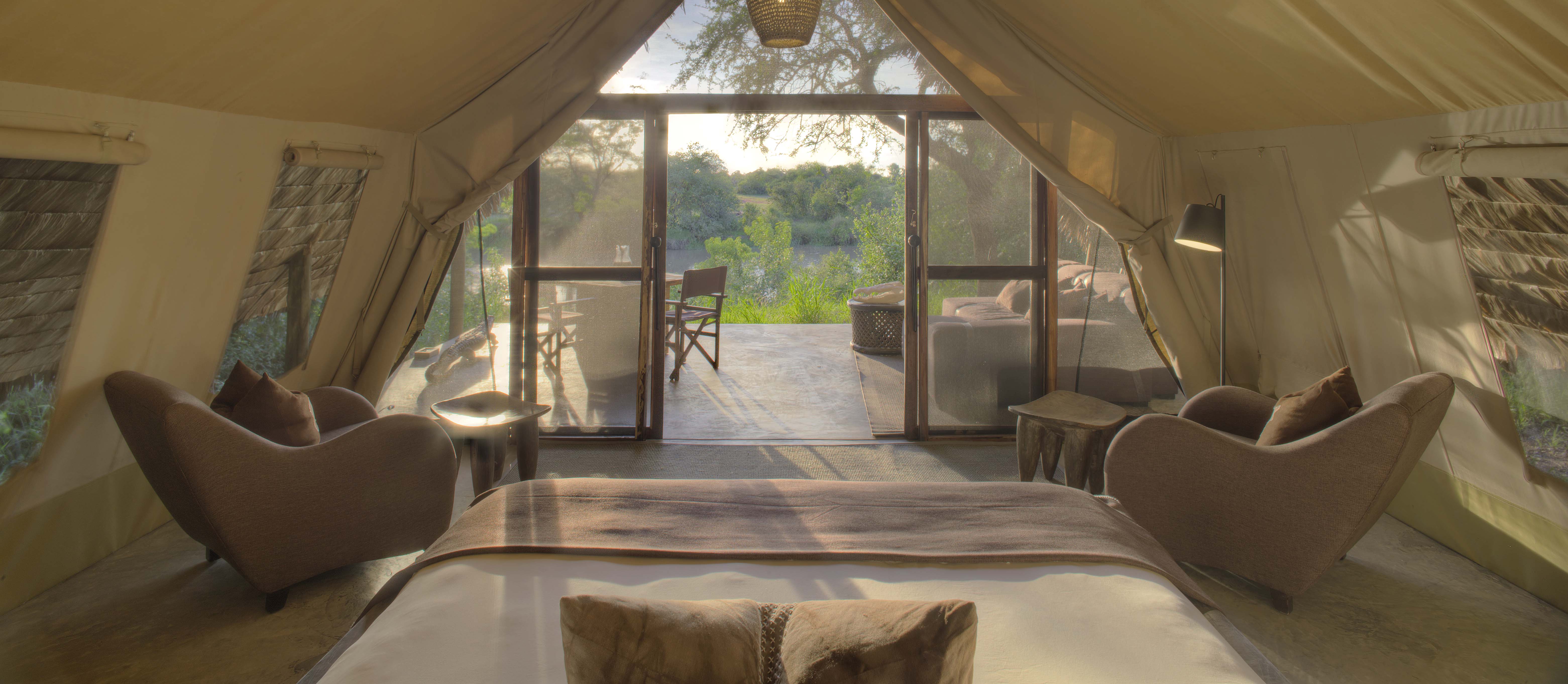 Rustic yet sophisticated, intimate tents
