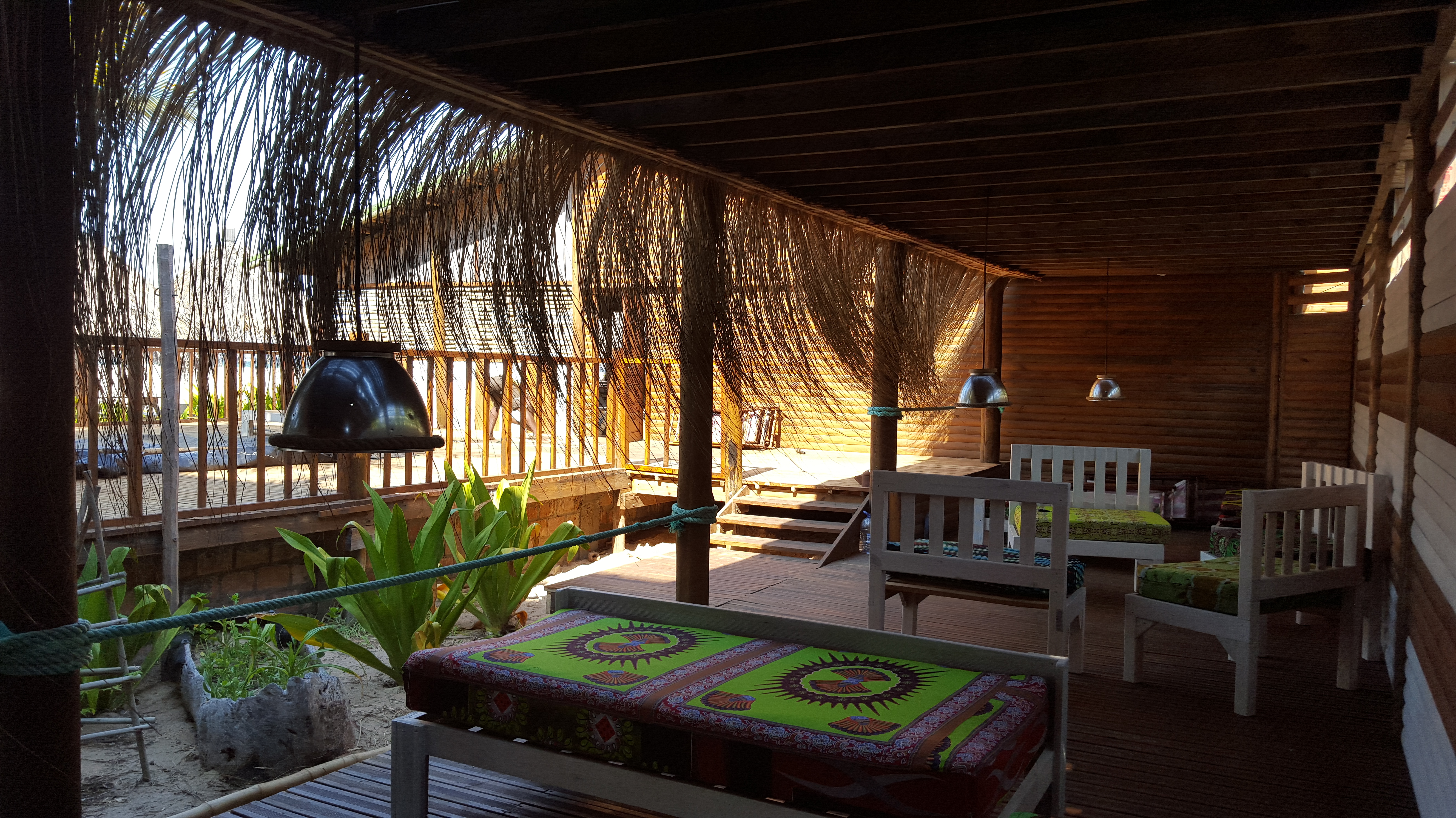 Cool chill zone at pool