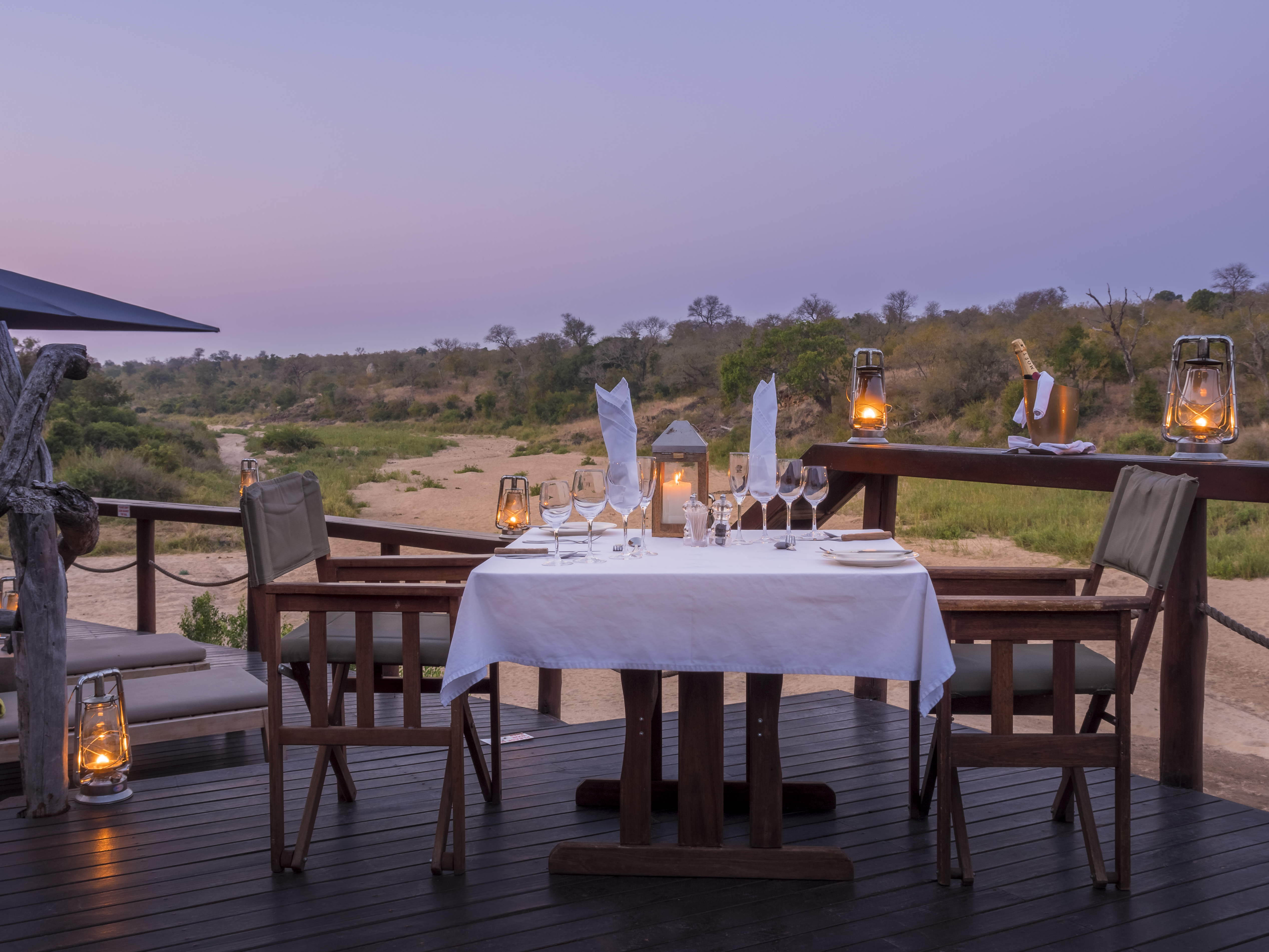 Dining at Jock Safari Lodge