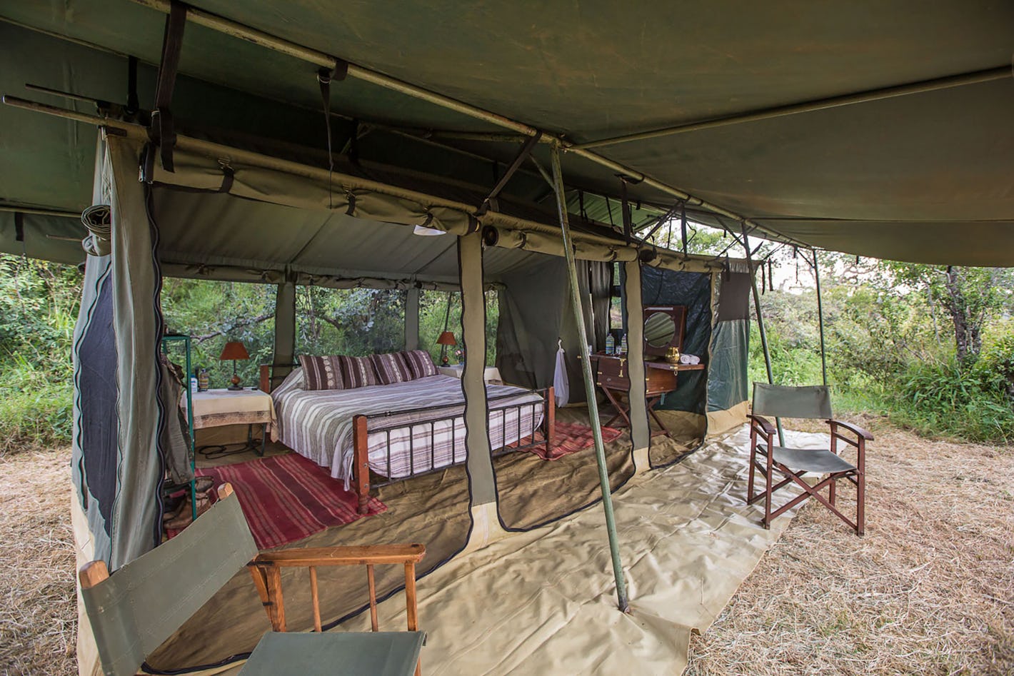 5.Spend the night in a classic safari tent