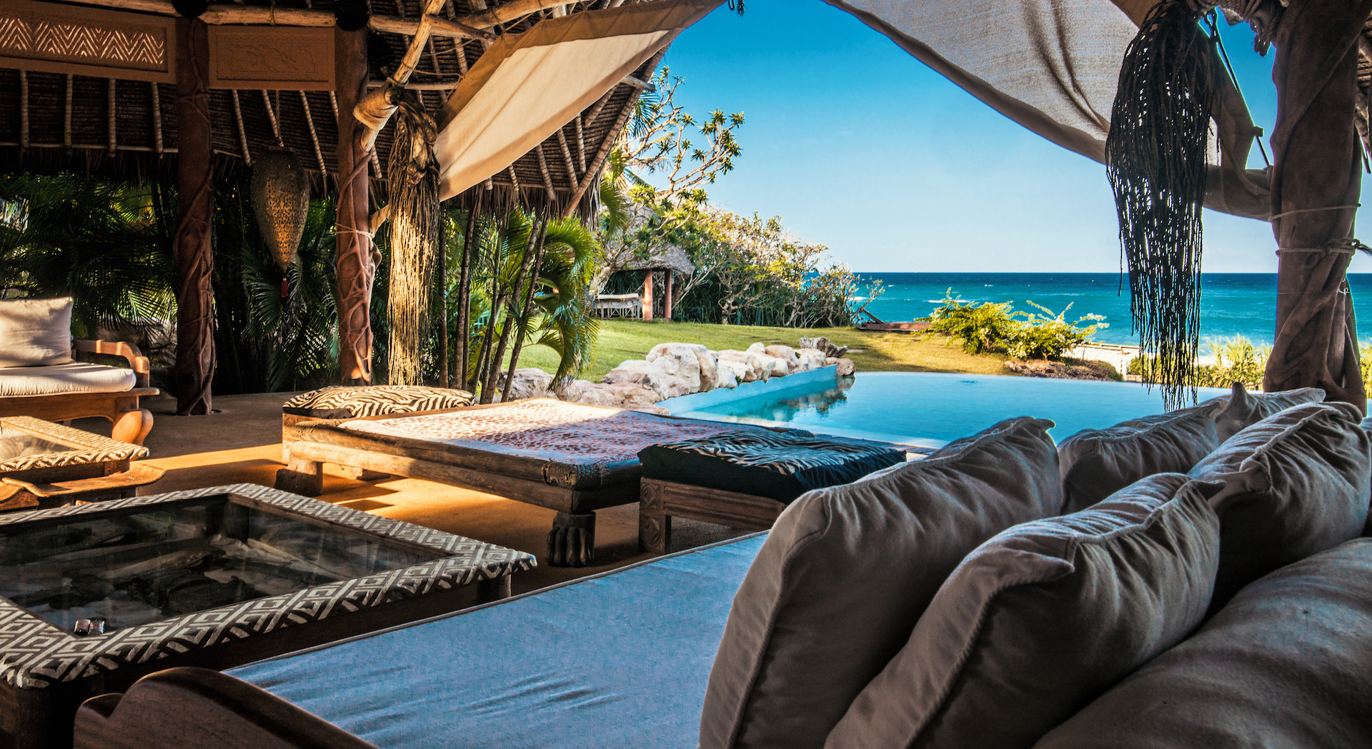 Spacious open lounge area