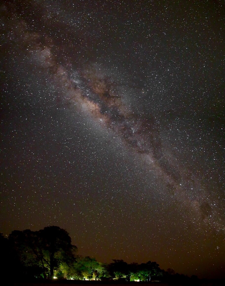 The Milky Way on a moonless night above Nkonzi Camp