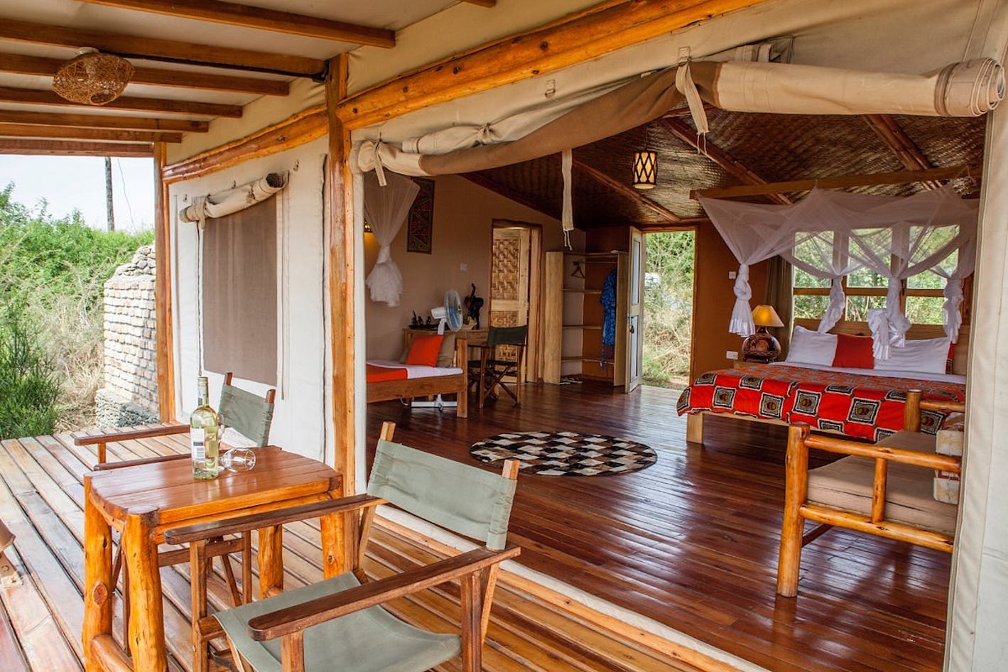 Marafiki Safari Lodge is in a unique location and has been designed and handcrafted using local materials, fitted by artisans from the local community. Overlooking Lake George in the Queen Elizabeth National Park it offers private luxury safari...