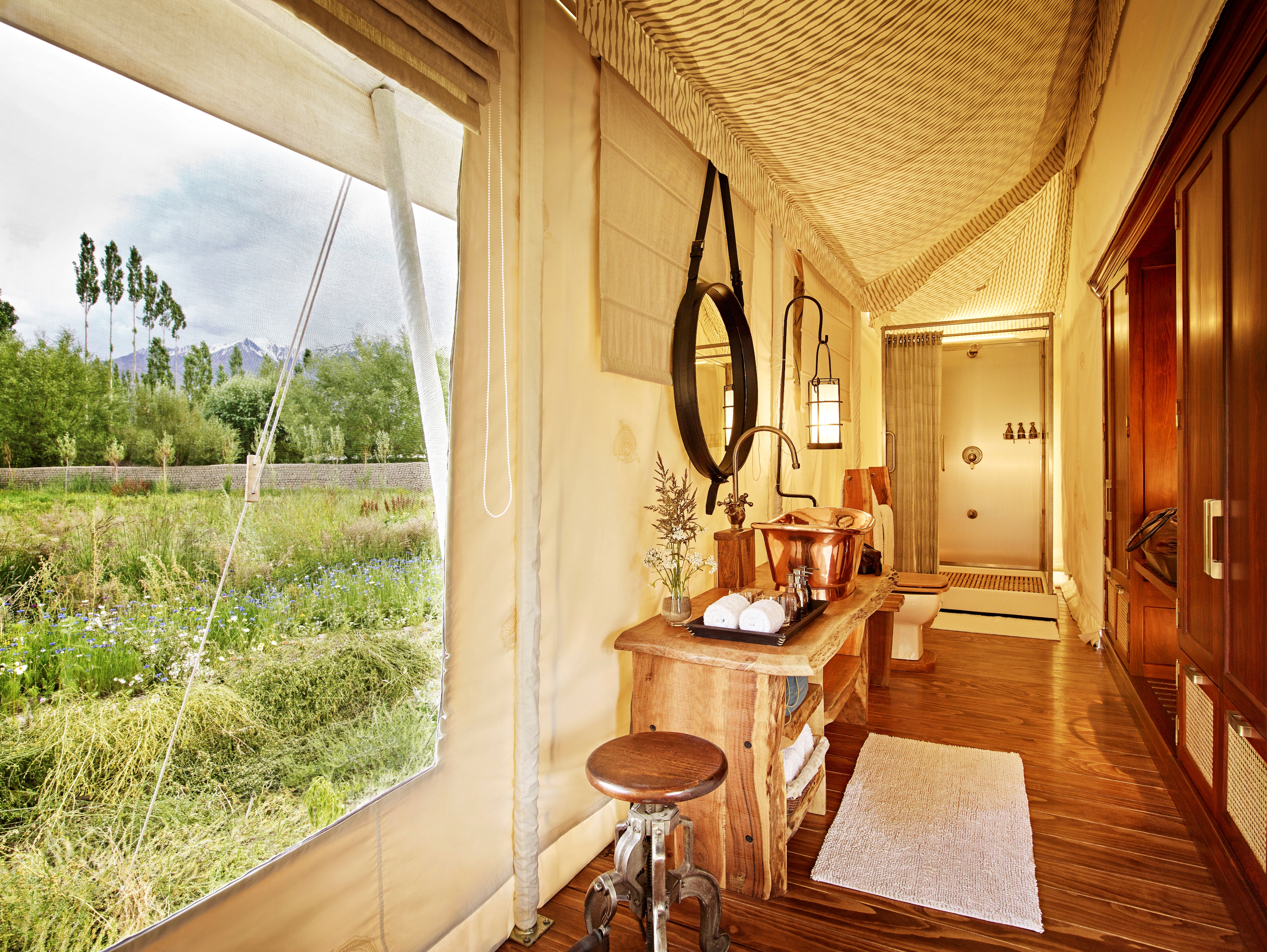 En-suite bathroom, Shower cubicle, Round-the-clock hot and cold water, Hair dryer and shaver socket, Custom-made bedroom slippers, eye masks, and earplugs, Custom-made bath accessories