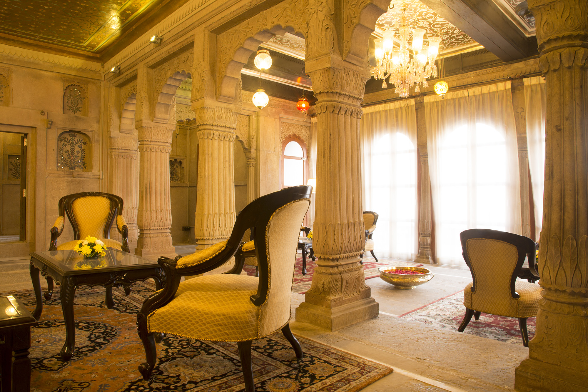 Guest welcome area and a common sit out