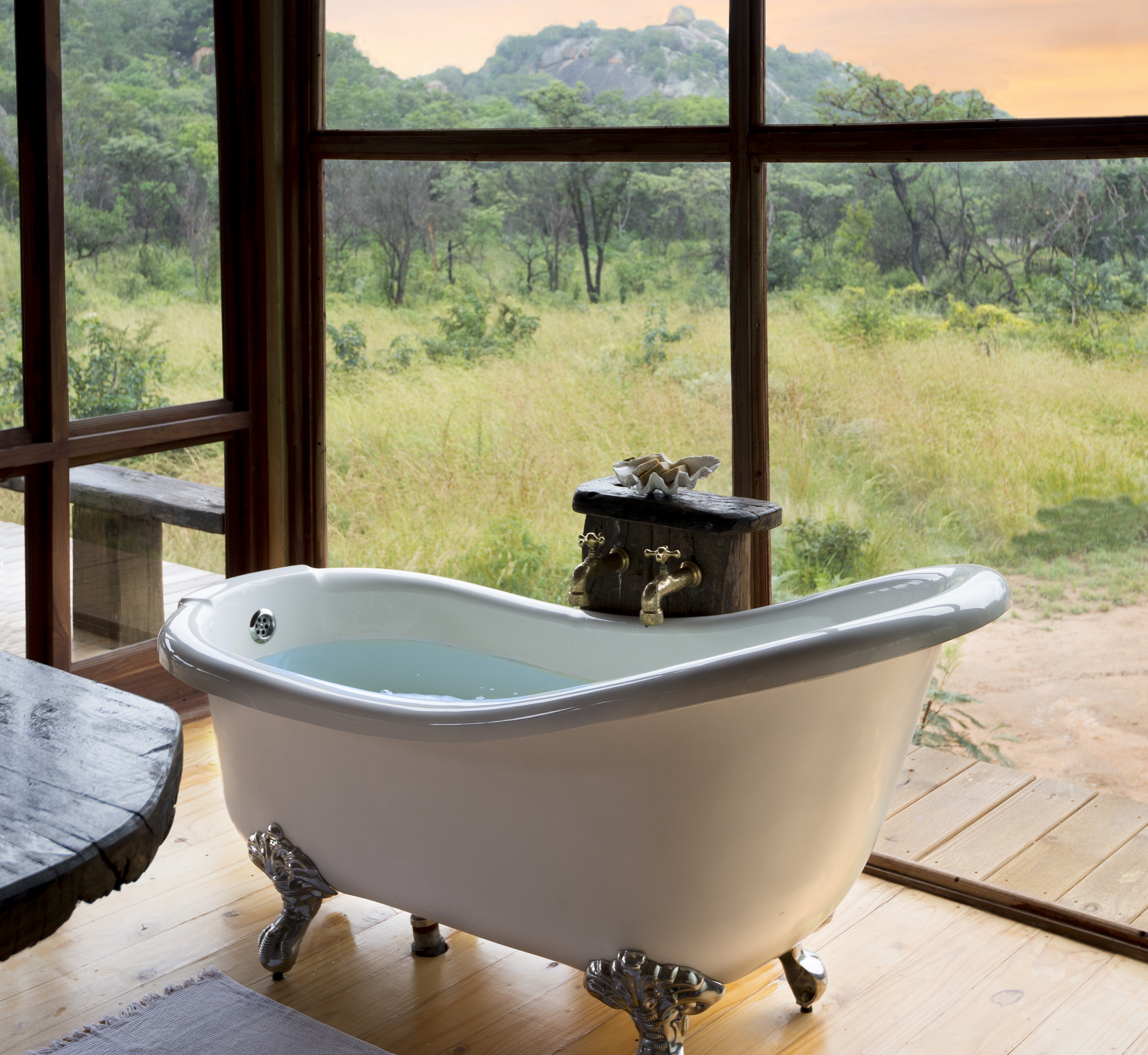 Bathtub with a view
