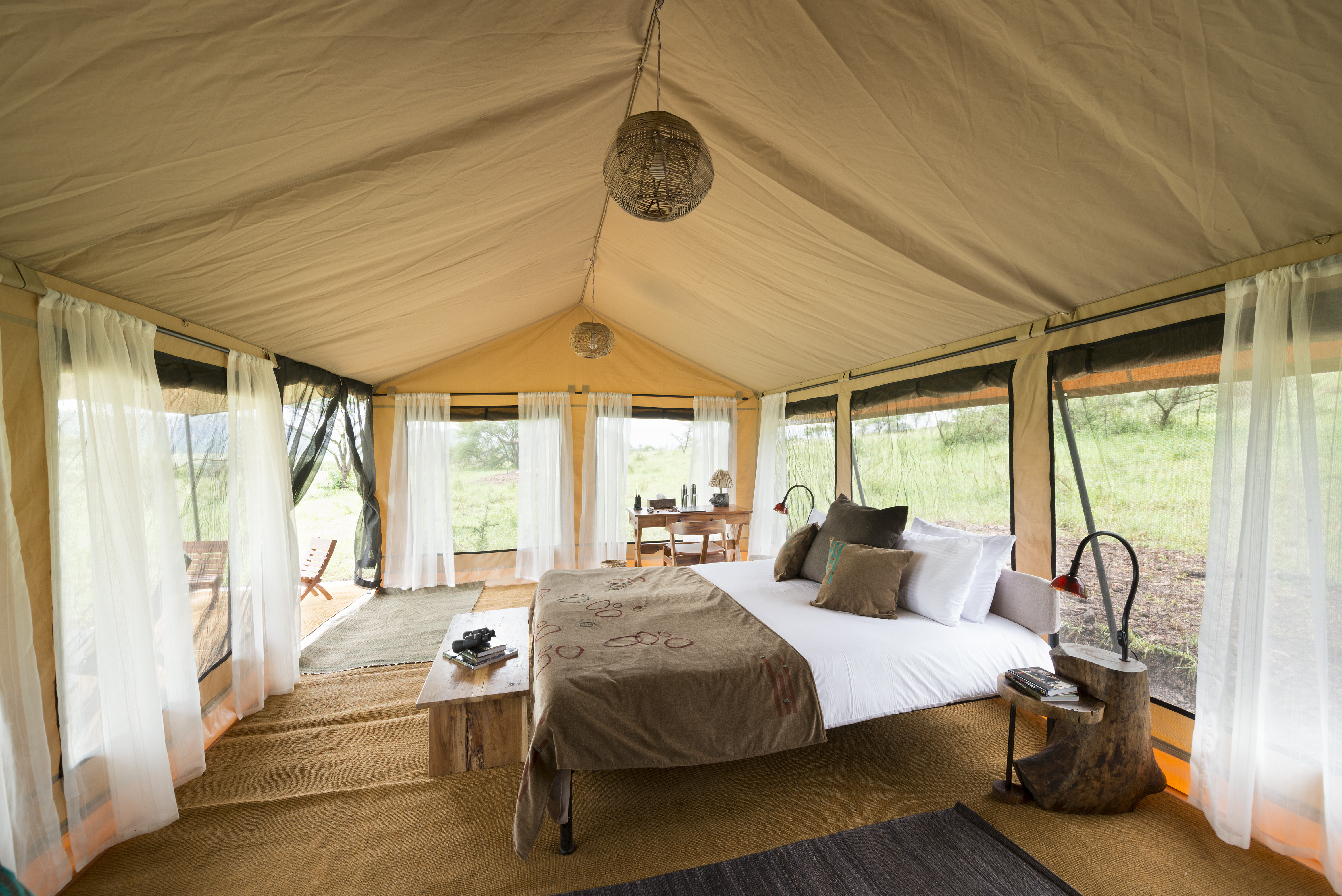 One of 10 bedroom tents at Kiota Camp
