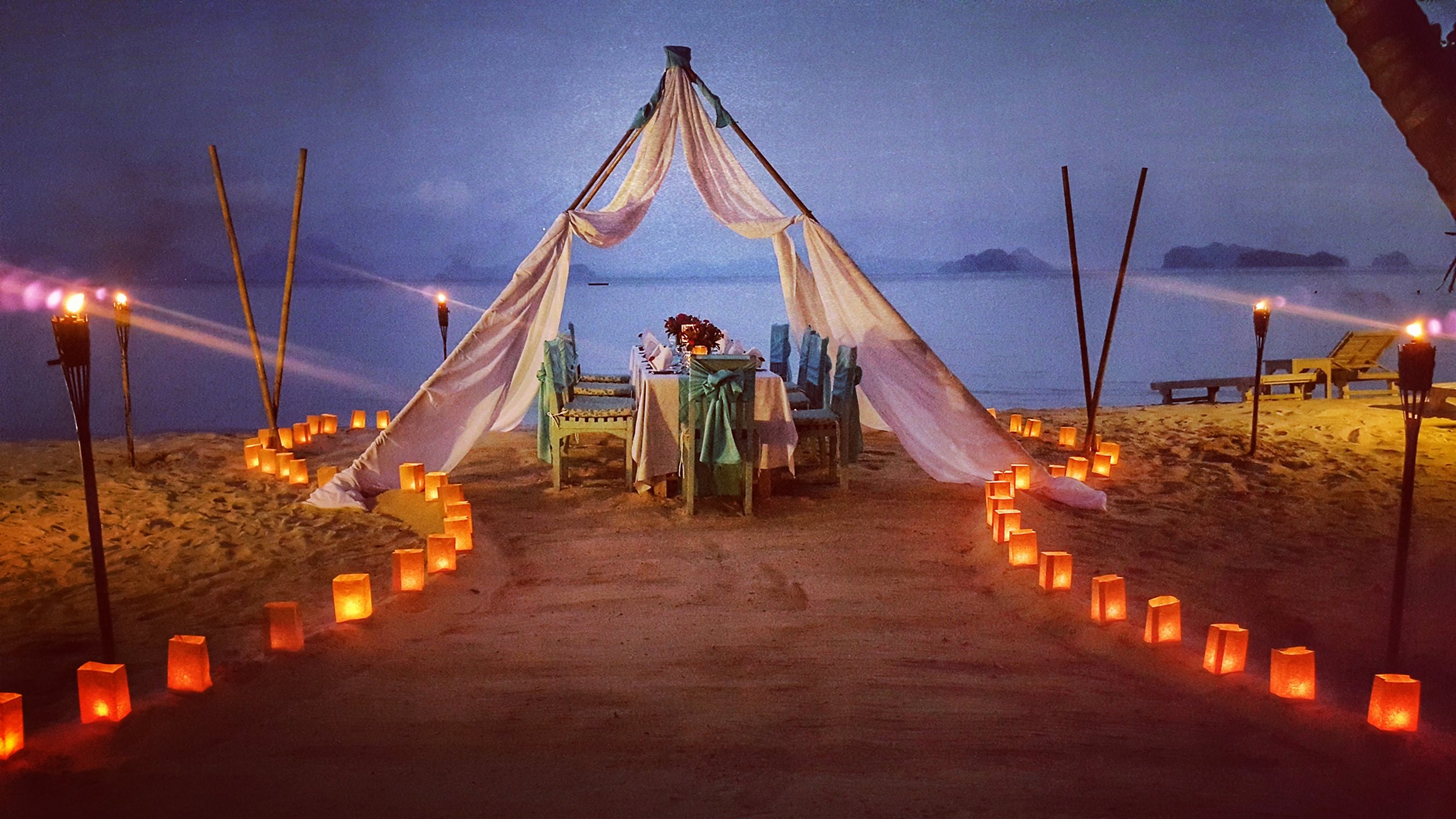 Private Dinner On The Beach