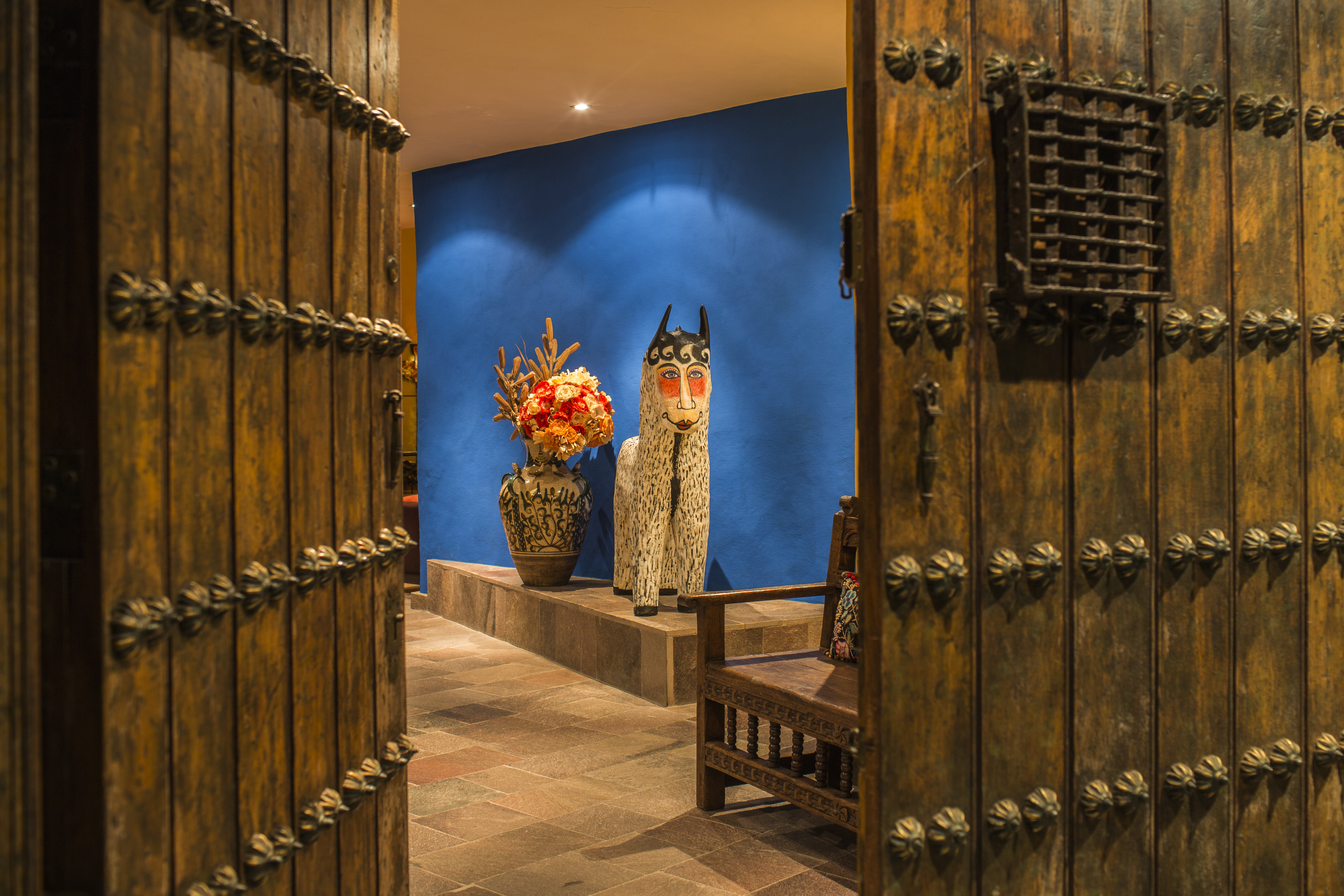 The entrance to Wayra restaurant