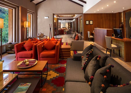 Lobby of Sumaq Machu Picchu Hotel