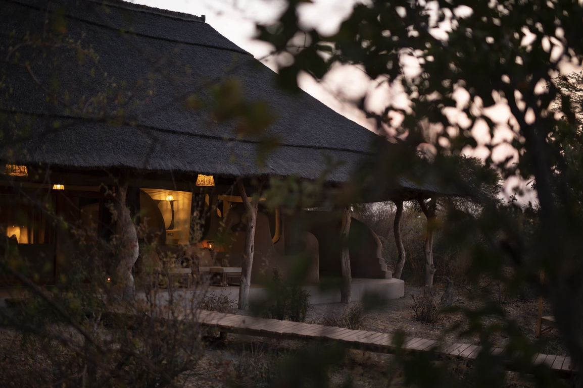 Sitting on the banks of the Boteti River overlooking the Makgadikgadi National Park, Moela Safari Lodge embodies an elegant safari style seamlessly blending traditional African architecture and design. Handcrafted by skilled Batswana craftspeople...