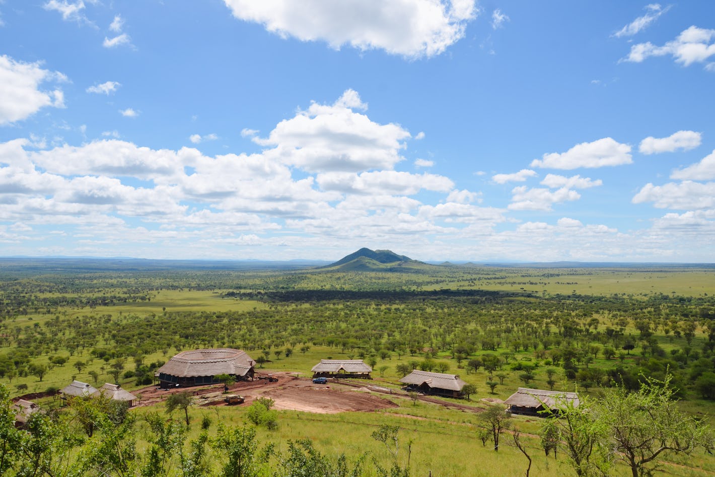 aerial view kubu kubu tented camp serengeti tanzania  