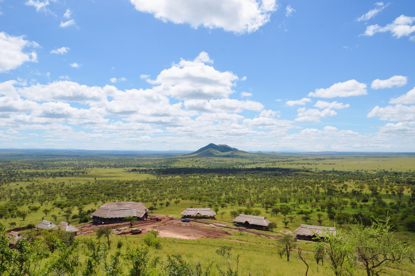 aerial view kubu kubu tented camp serengeti tanzania  